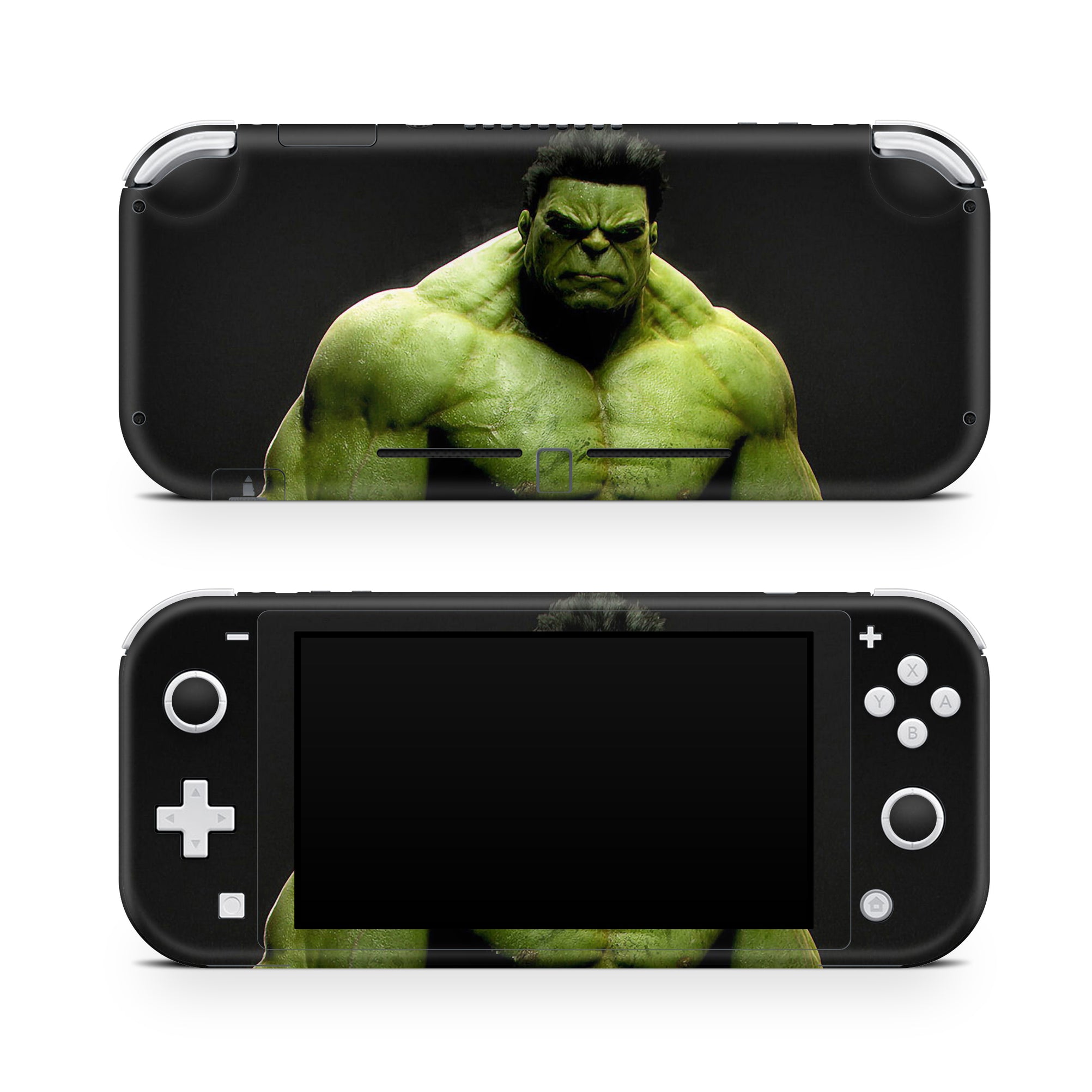 A video game skin featuring a Colossal Green Titan 7 design for the Nintendo Switch Lite.