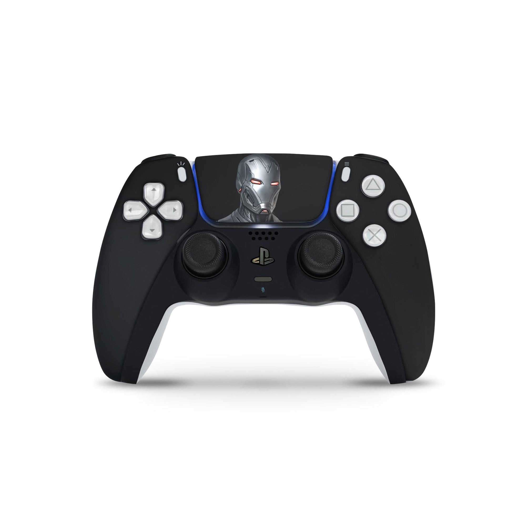 A video game skin featuring a Armored Avenger 16 design for the PS5 Controller.