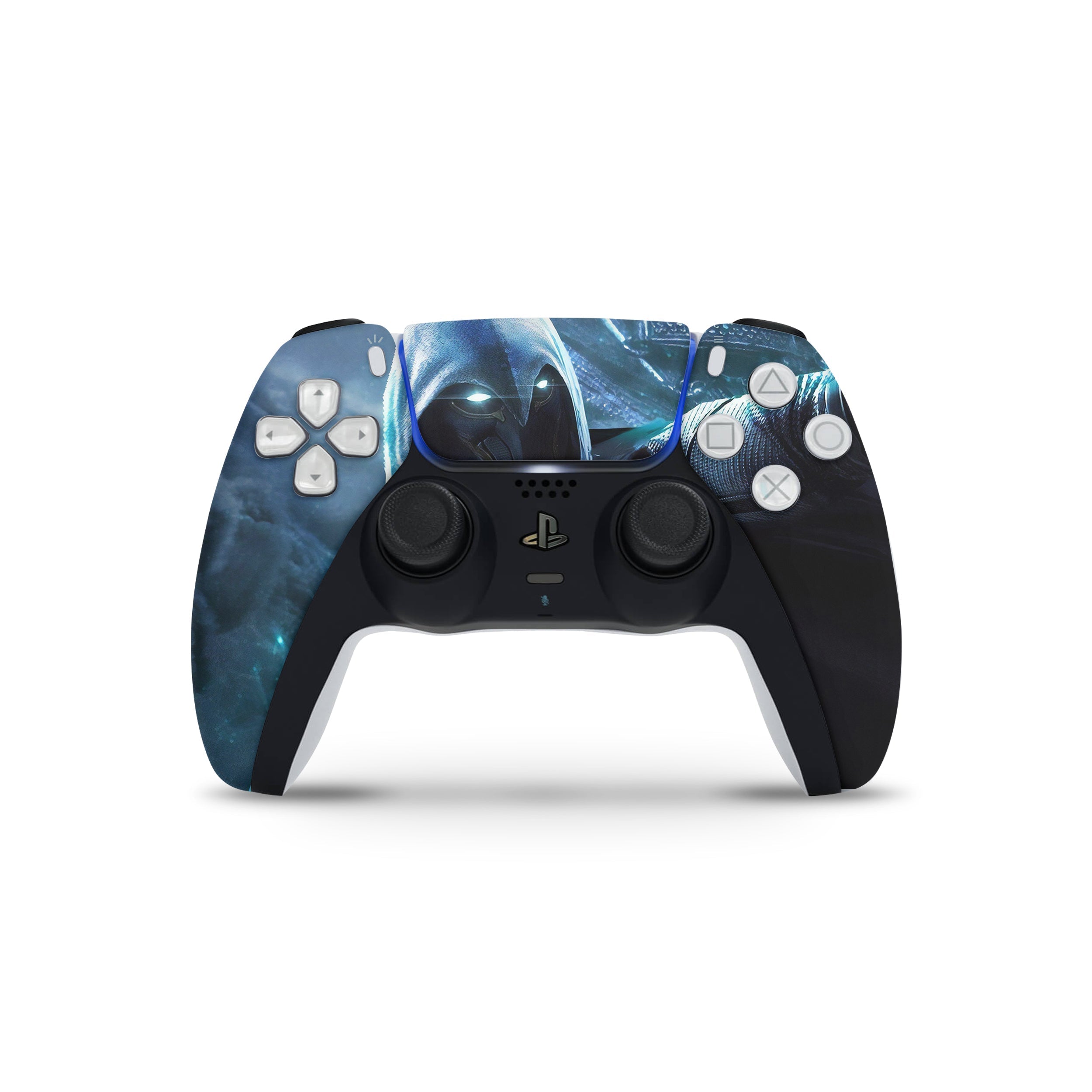 A video game skin featuring a Lunar Vigilante 1 design for the PS5 Controller.