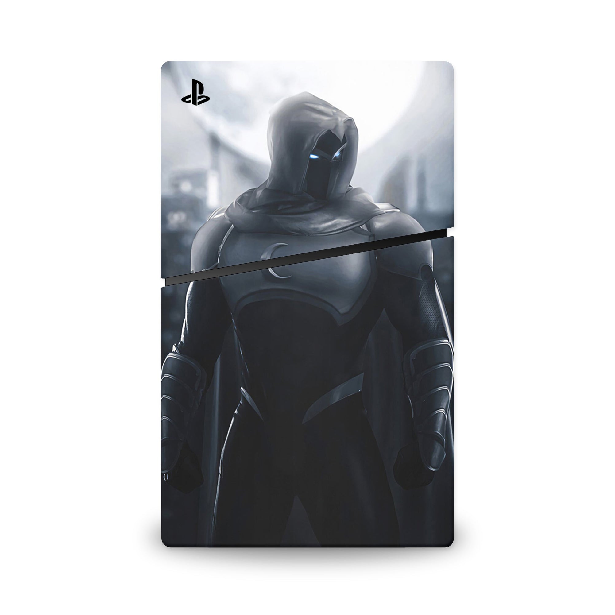 A video game skin featuring a Lunar Vigilante 2 design for the PS5 Slim.