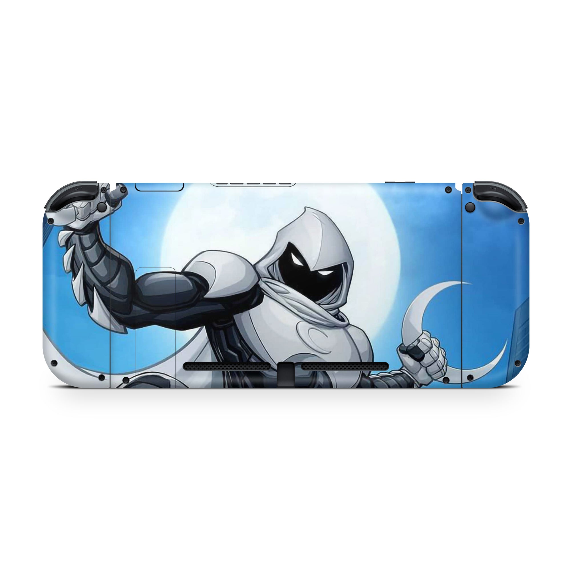 A video game skin featuring a Lunar Vigilante 3 design for the Nintendo Switch.