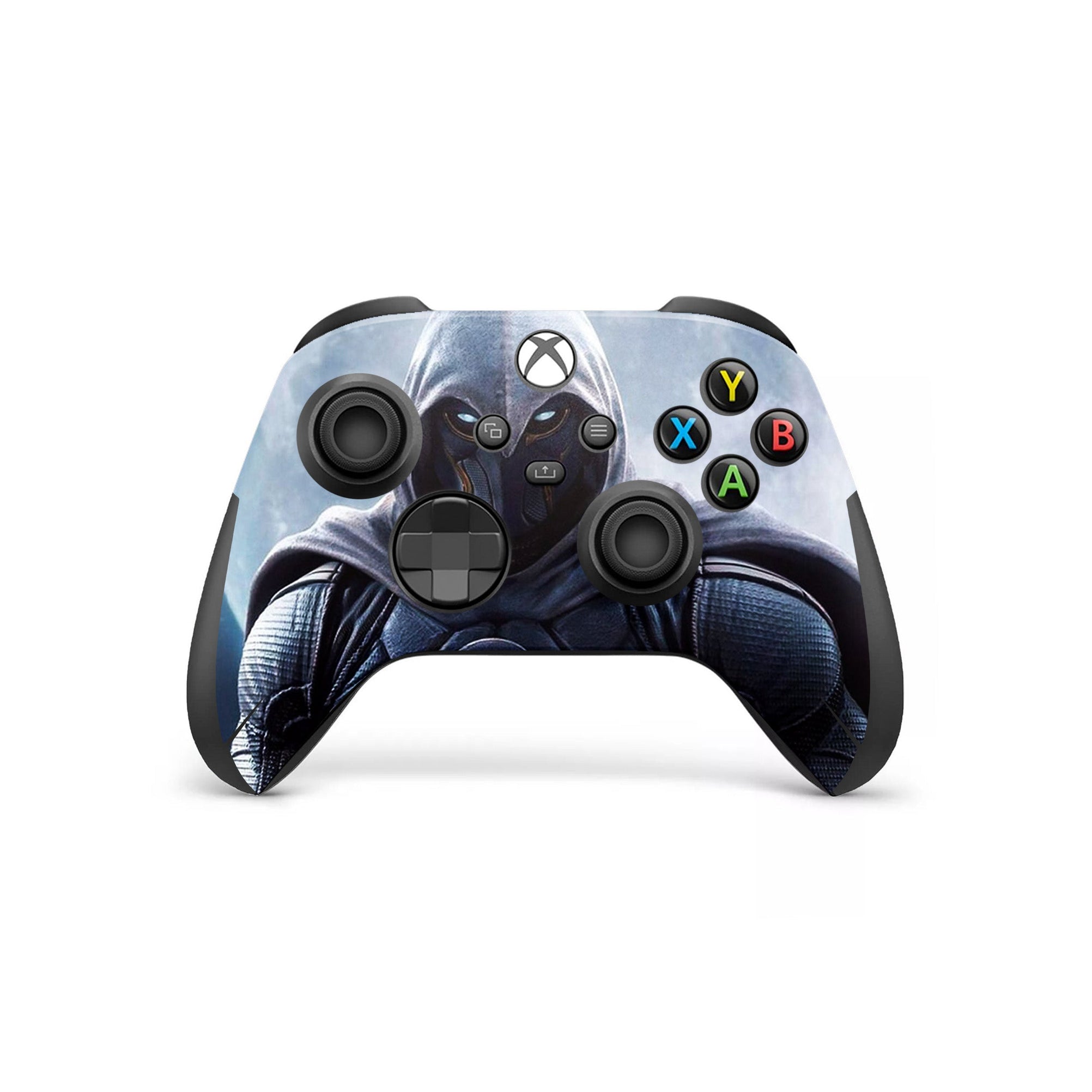 A video game skin featuring a Lunar Vigilante 4 design for the Xbox Series X Controller.