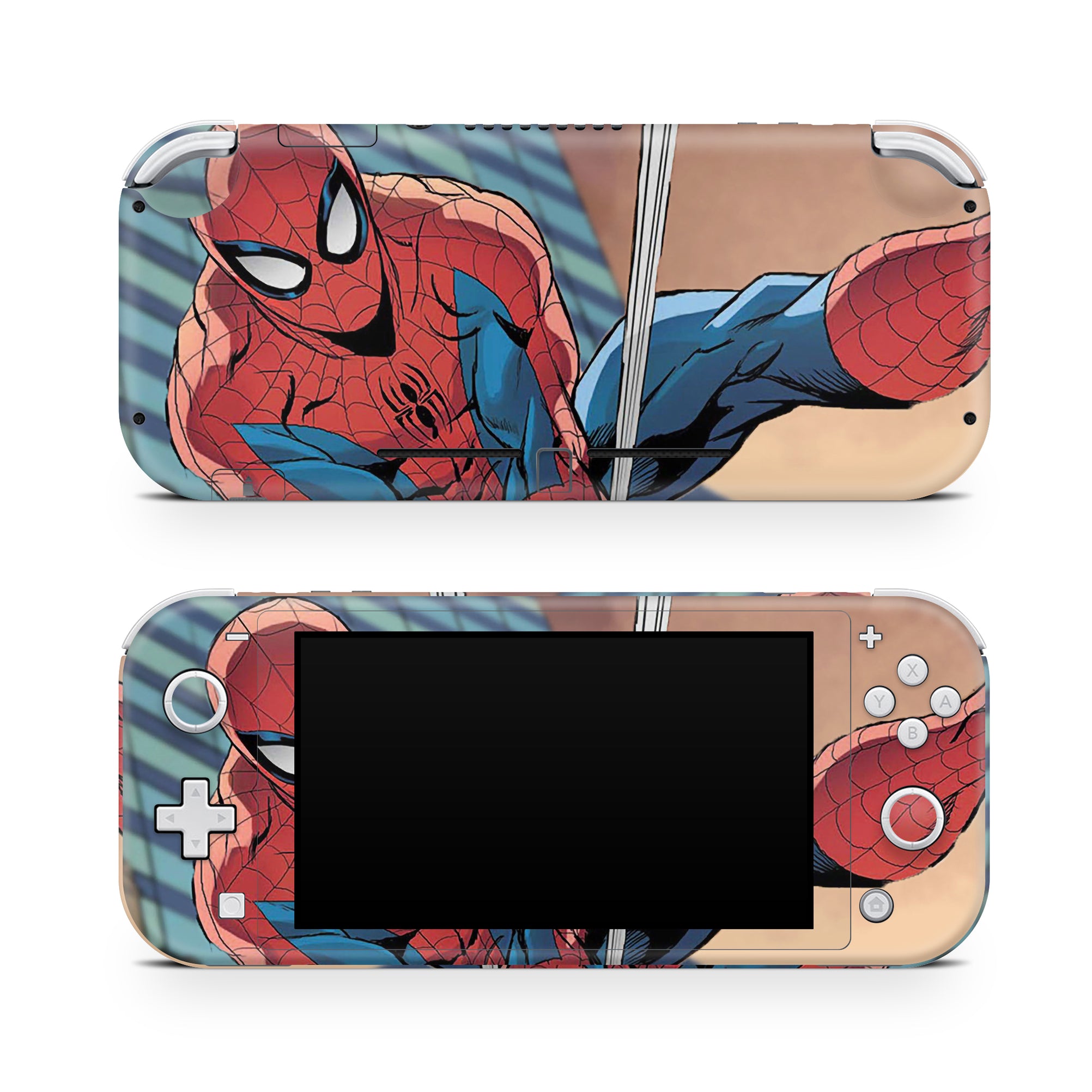 A video game skin featuring a Super Wall Crawler 11 design for the Nintendo Switch Lite.