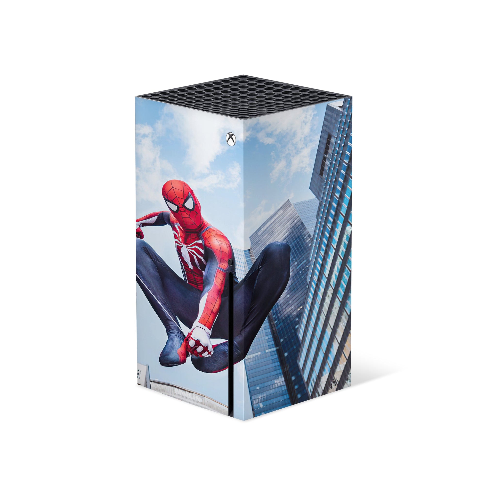 A video game skin featuring a Super Wall Crawler 12 design for the Xbox Series X.