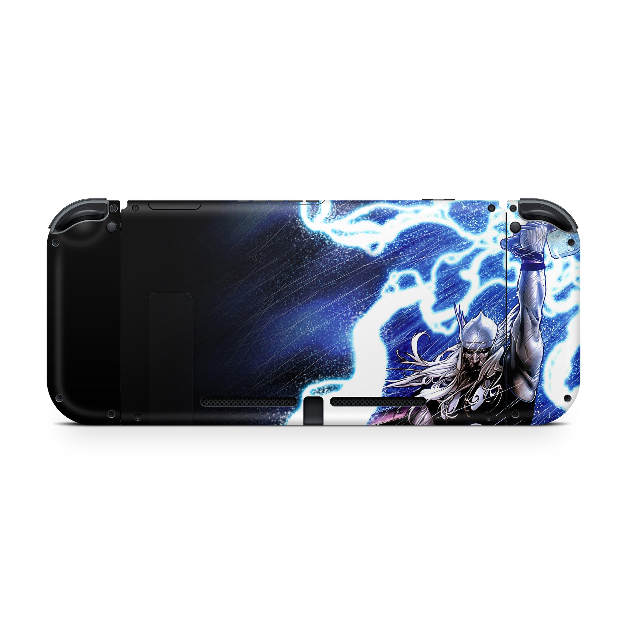 A video game skin featuring a God of Thunder 6 design for the Nintendo Switch.