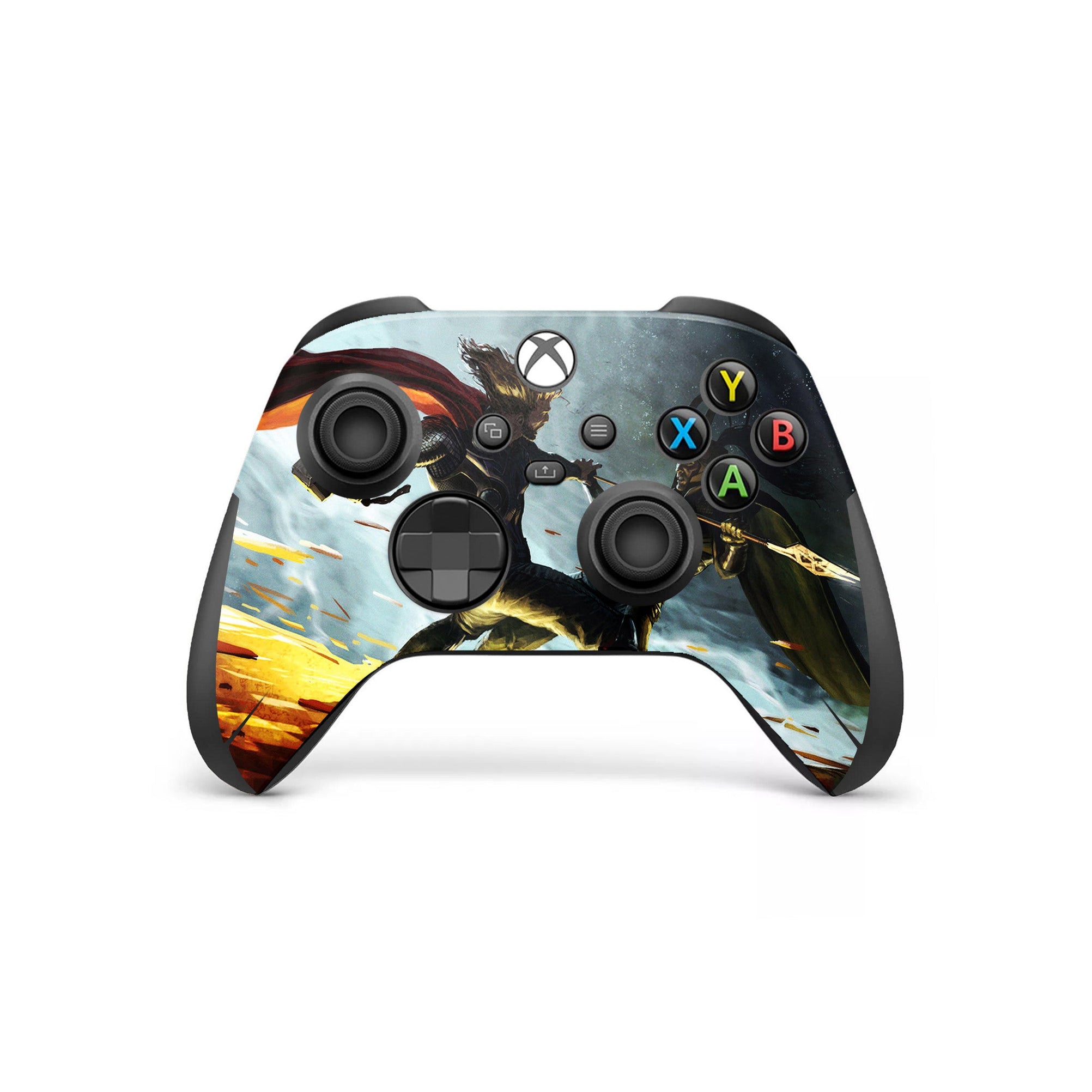 A video game skin featuring a God of Thunder 7 design for the Xbox Series Wireless Controller.