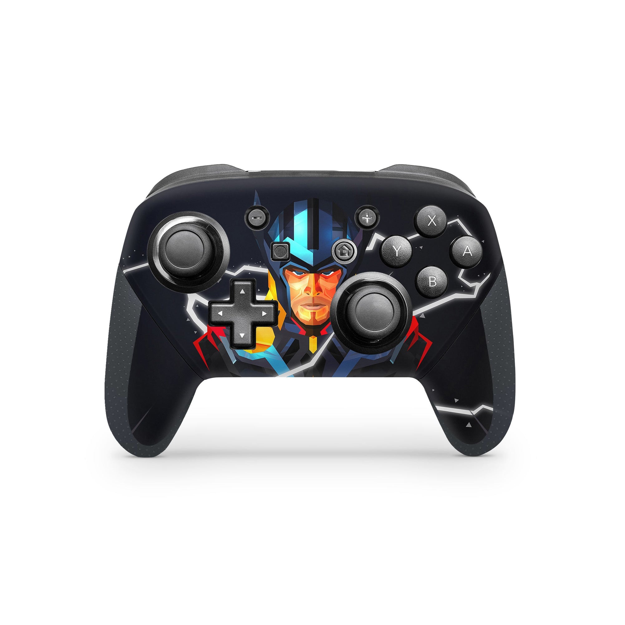 A video game skin featuring a God of Thunder 8 design for the Nintendo Switch Pro Controller.