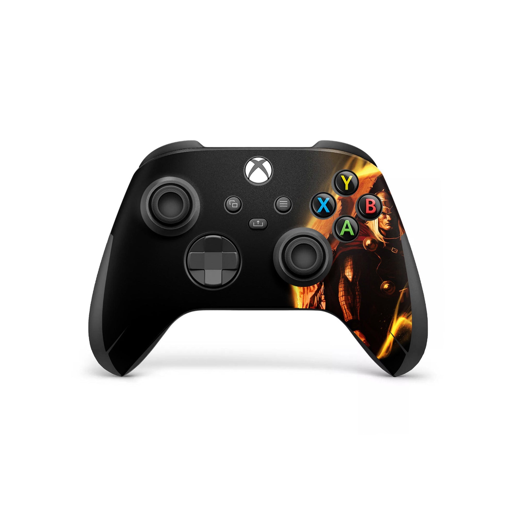 A video game skin featuring a God of Thunder 9 design for the Xbox Series Wireless Controller.