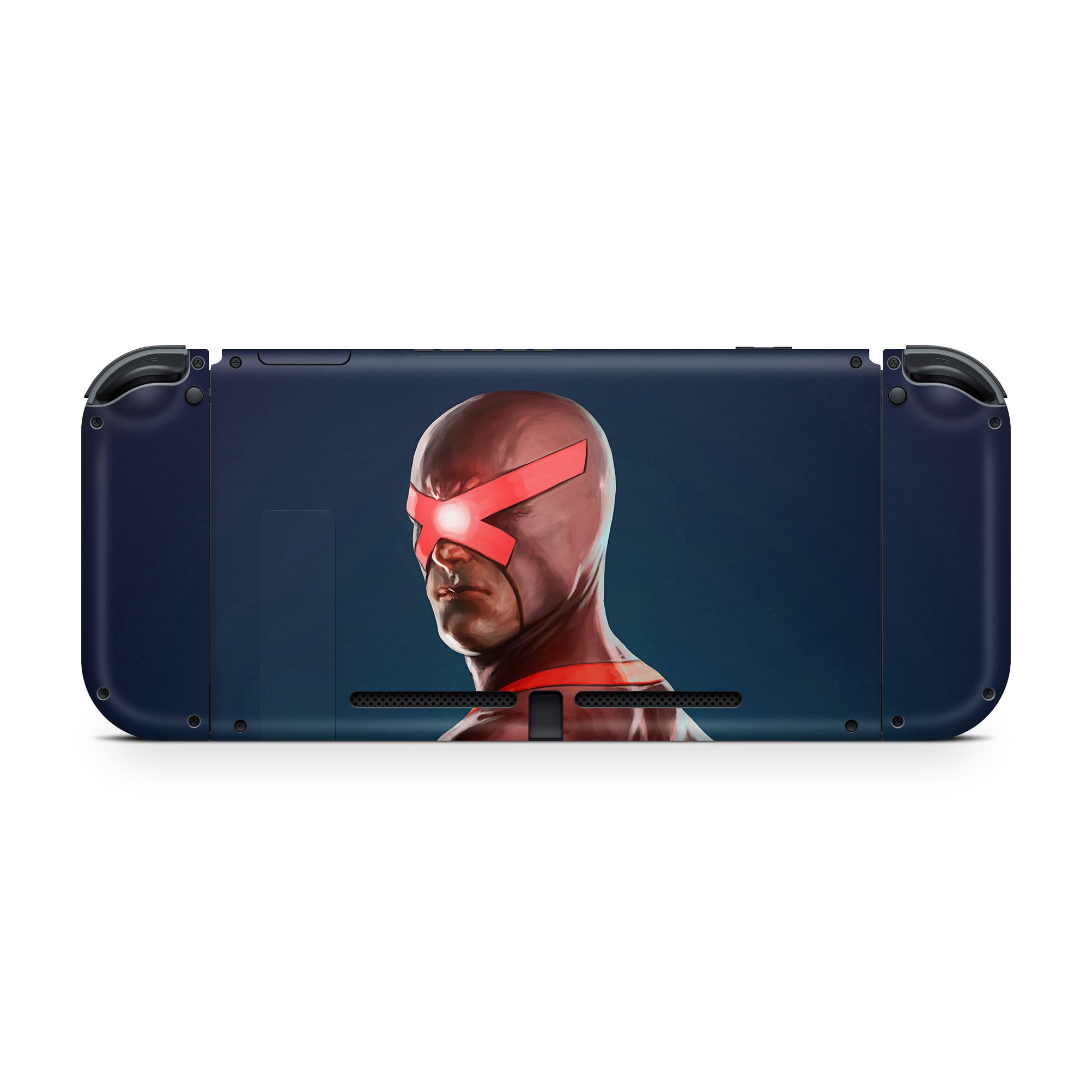 A video game skin featuring a Optic Blast 6 design for the Nintendo Switch.