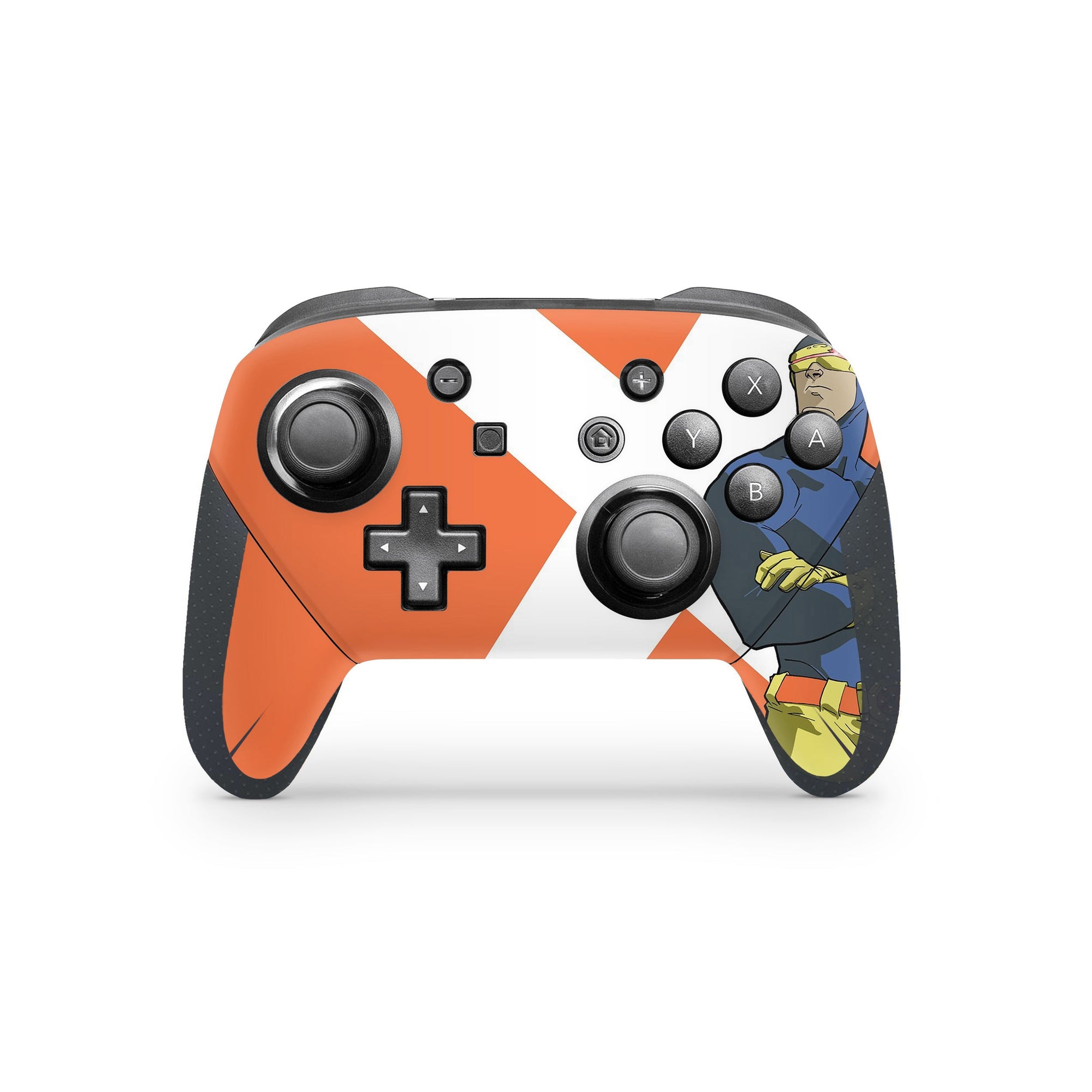 A video game skin featuring a Optic Blast 7 design for the Nintendo Switch Pro Controller.