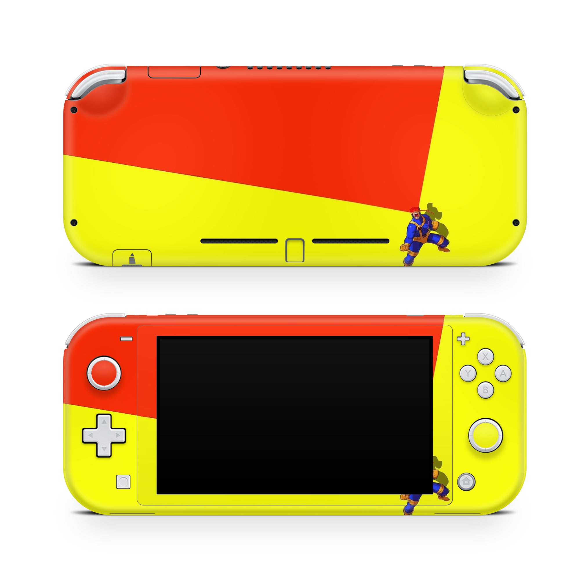 A video game skin featuring a Optic Blast 10 design for the Nintendo Switch Lite.