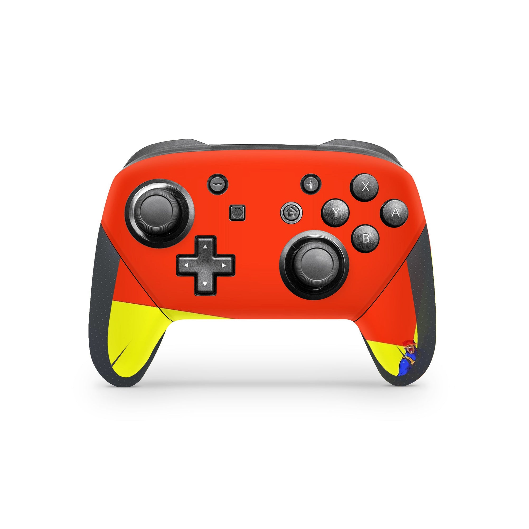 A video game skin featuring a Optic Blast 10 design for the Nintendo Switch Pro Controller.