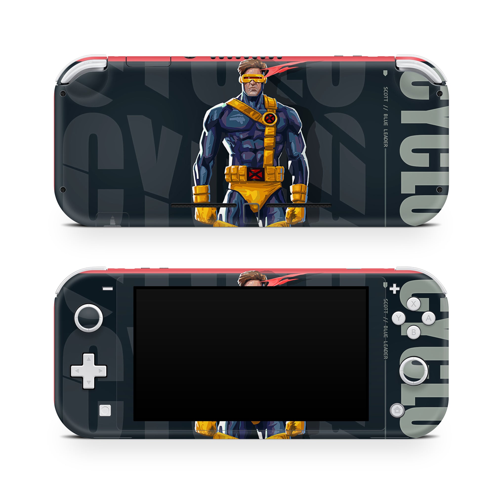 A video game skin featuring a Optic Blast 11 design for the Nintendo Switch Lite.