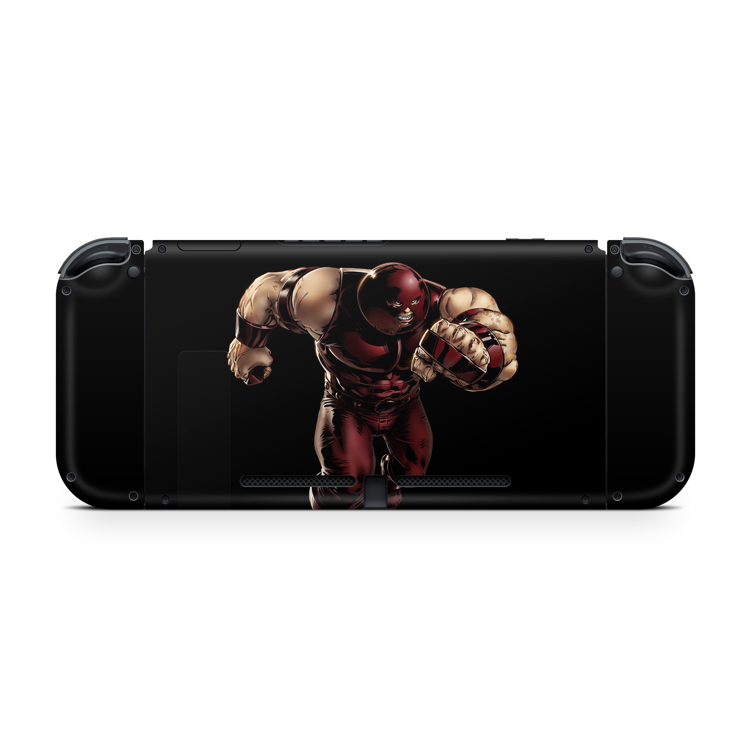 A video game skin featuring a Unstoppable Drive 3 design for the Nintendo Switch OLED.