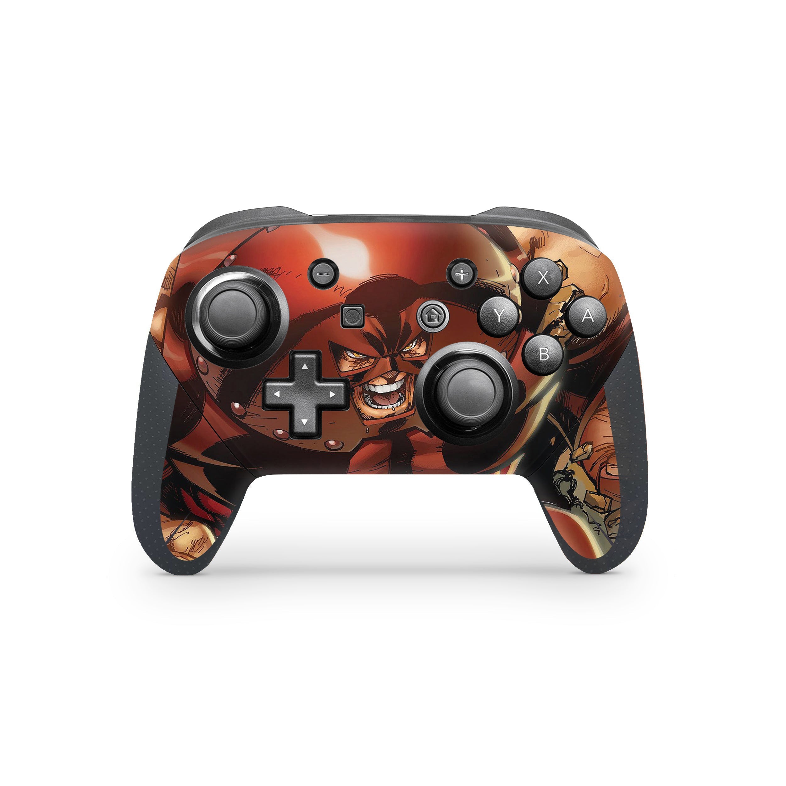 A video game skin featuring a Unstoppable Drive 4 design for the Nintendo Switch Pro Controller.