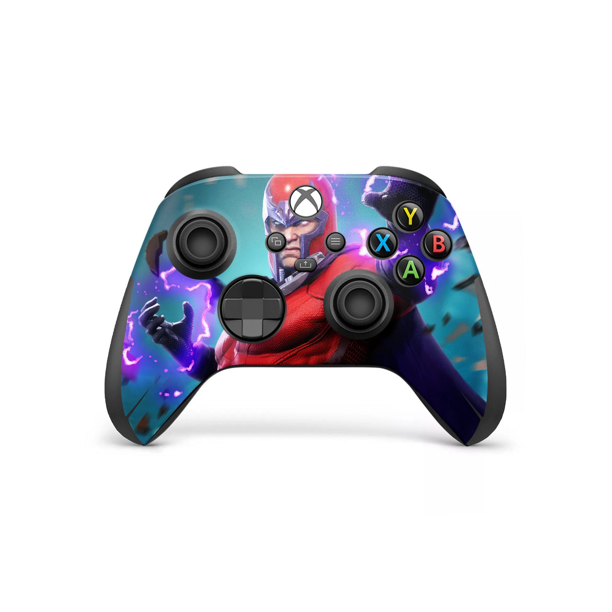 A video game skin featuring a Master of Magnetism 4 design for the Xbox Series Wireless Controller.