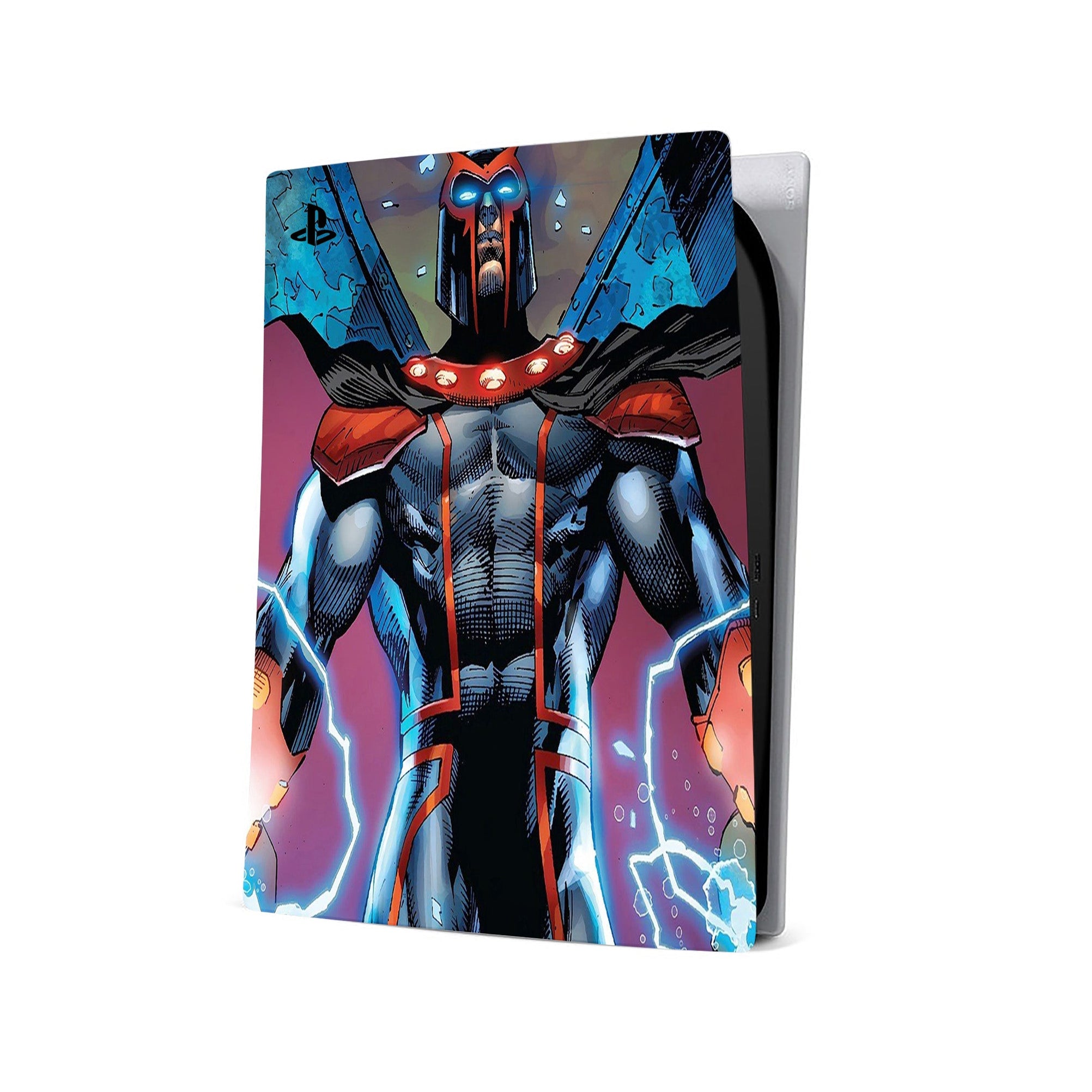 A video game skin featuring a Master of Magnetism 5 design for the PS5.