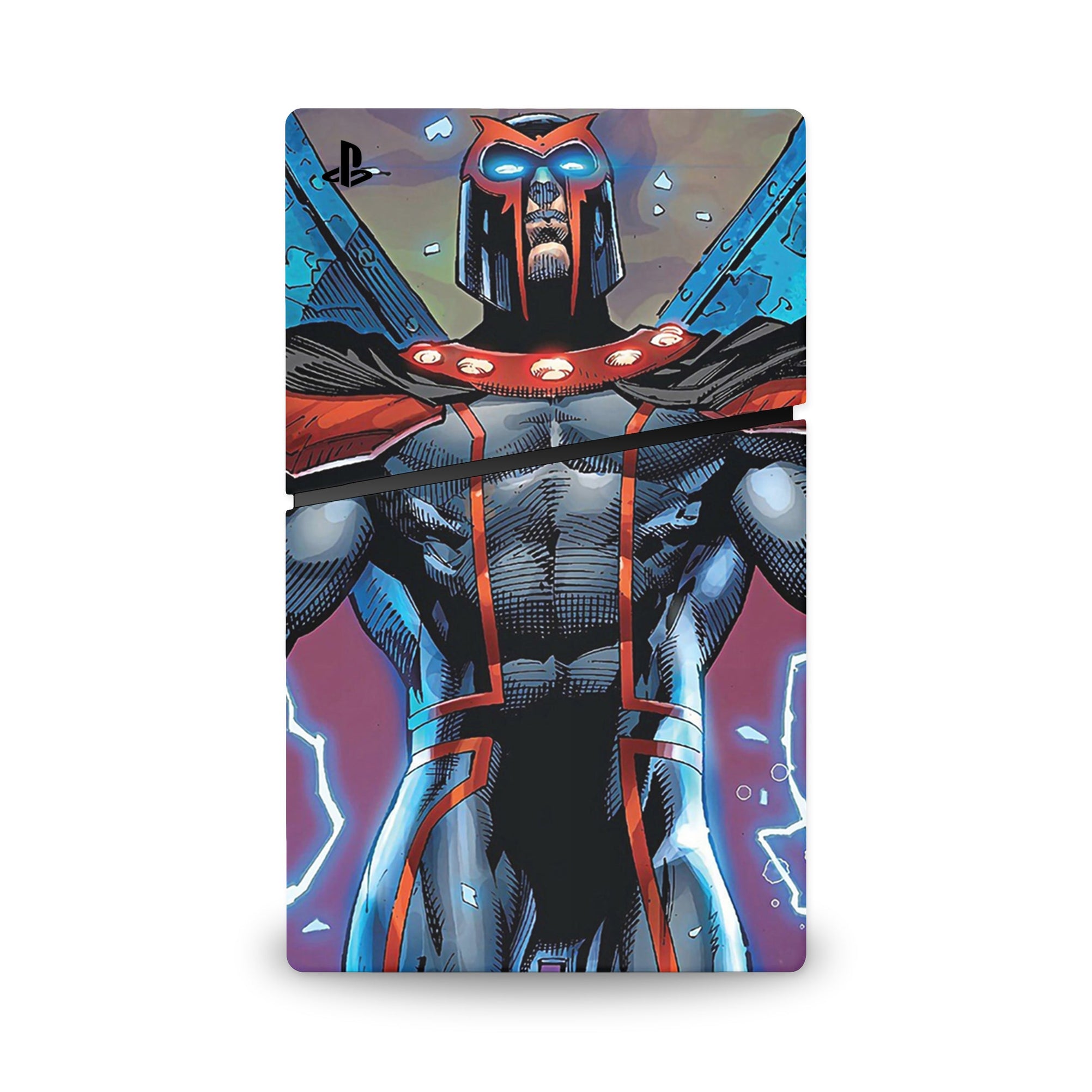 A video game skin featuring a Master of Magnetism 5 design for the PS5 Slim Digital.