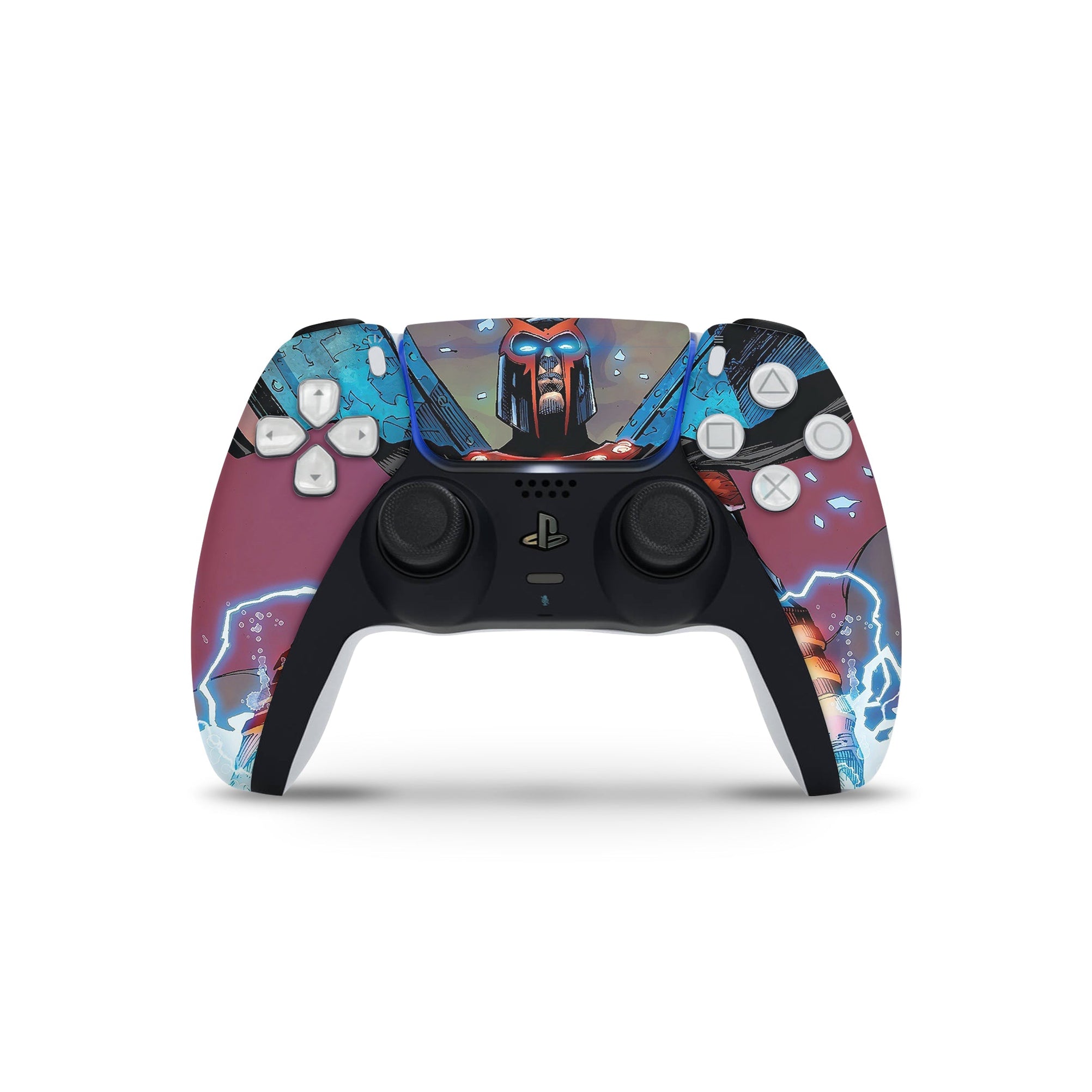 A video game skin featuring a Master of Magnetism 5 design for the PS5 Controller.