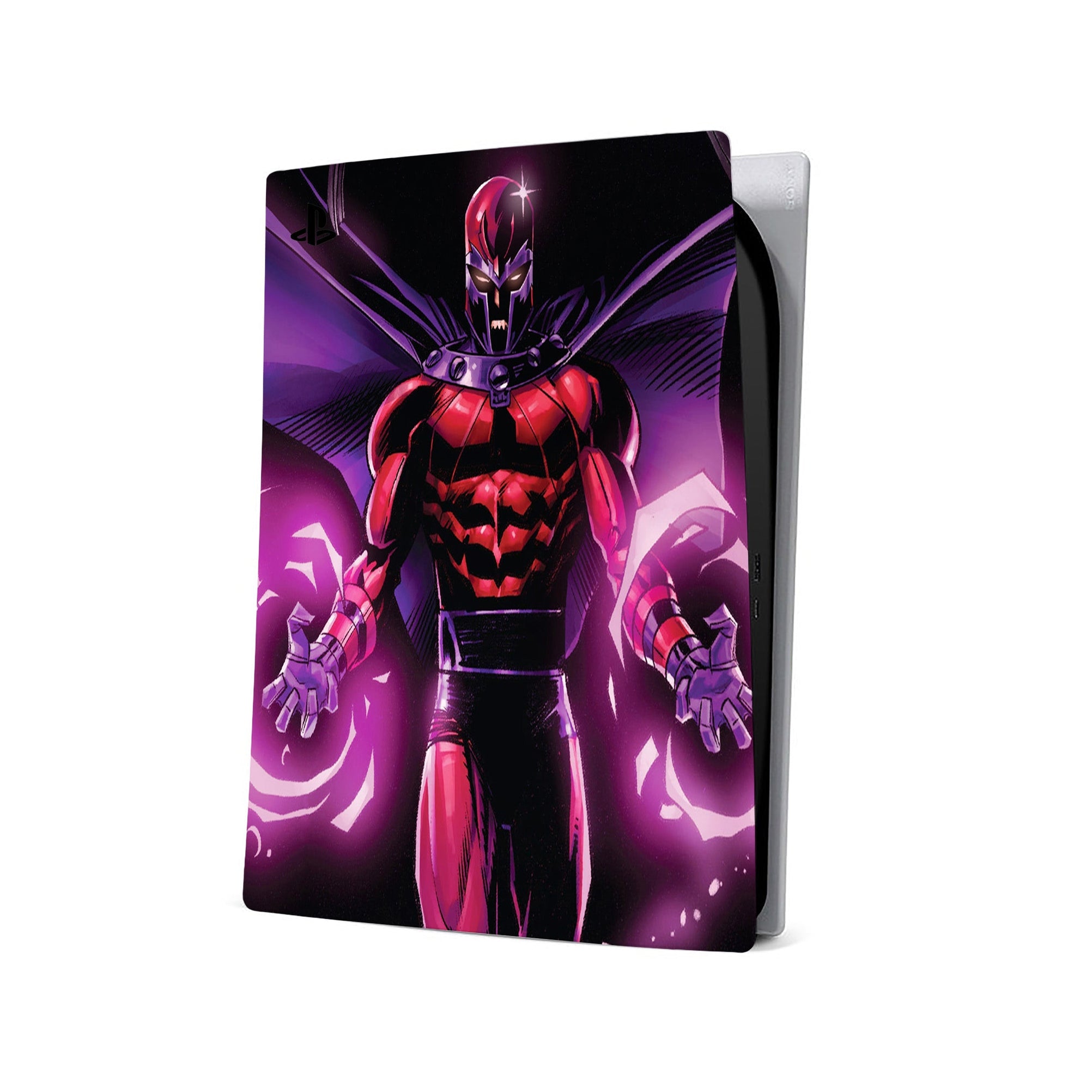 A video game skin featuring a Master of Magnetism 6 design for the PS5.