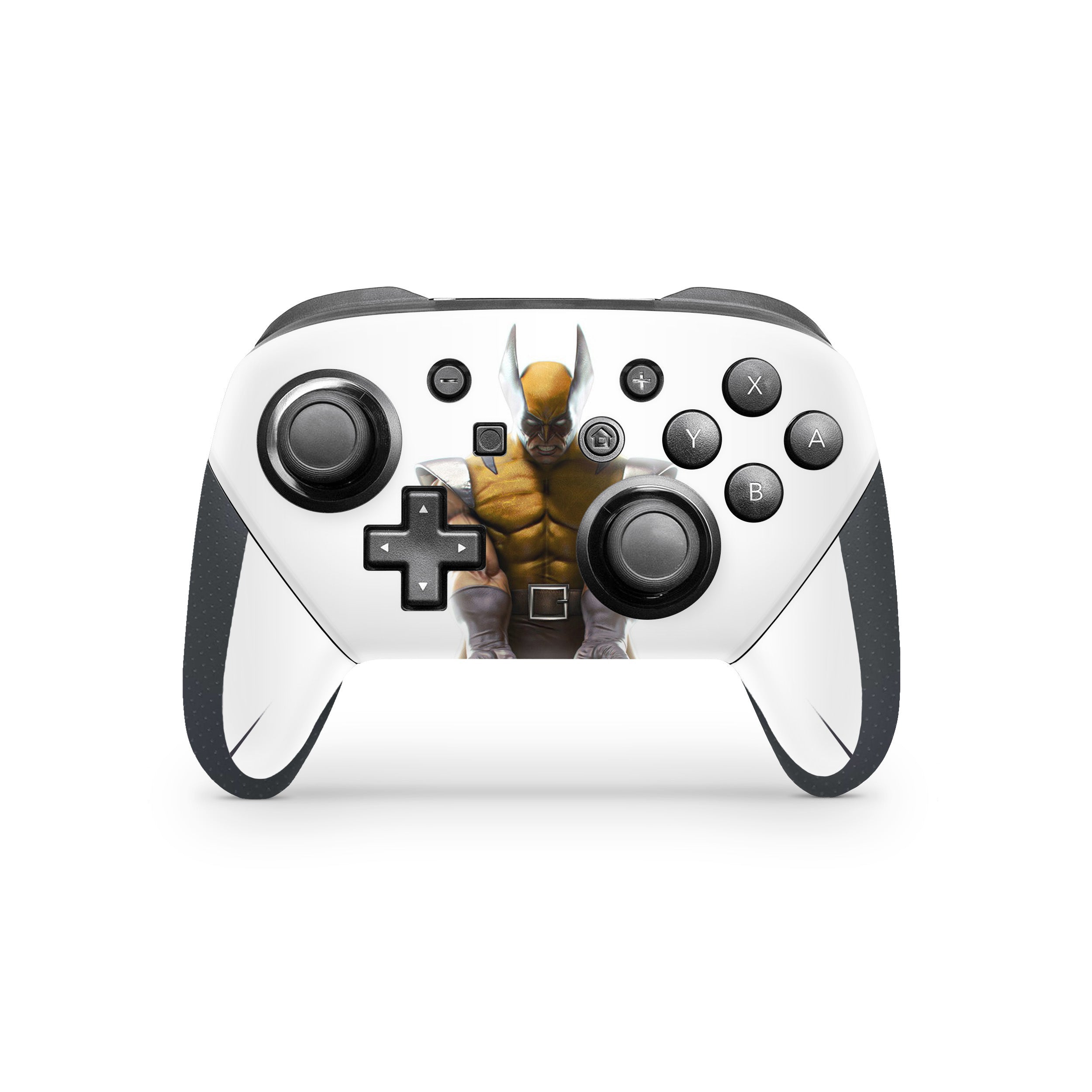 A video game skin featuring a Master of Magnetism 6 design for the Nintendo Switch Pro Controller.