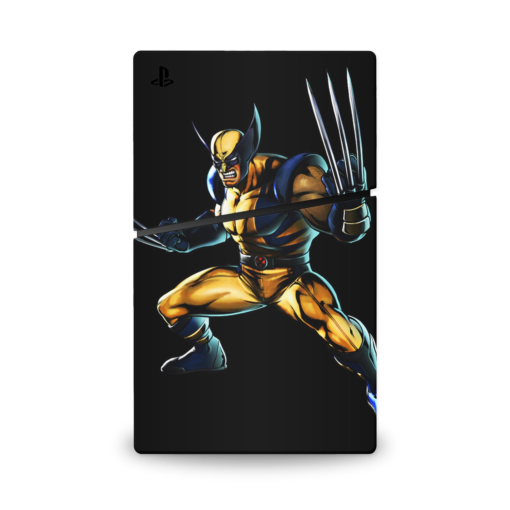 A video game skin featuring a Metallic Fury Claws 6 design for the PS5 Slim Digital.