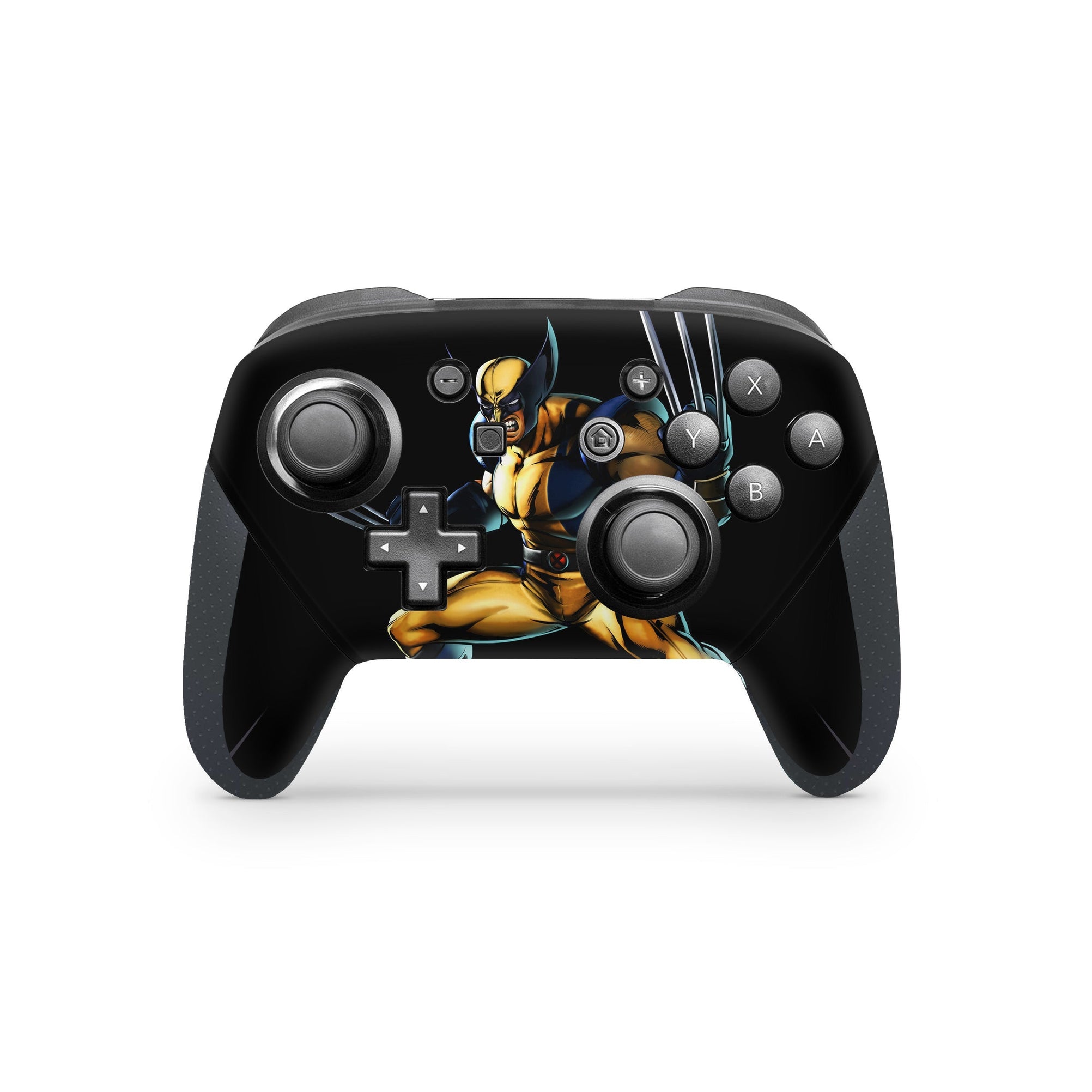 A video game skin featuring a Metallic Fury Claws 6 design for the Nintendo Switch Pro Controller.