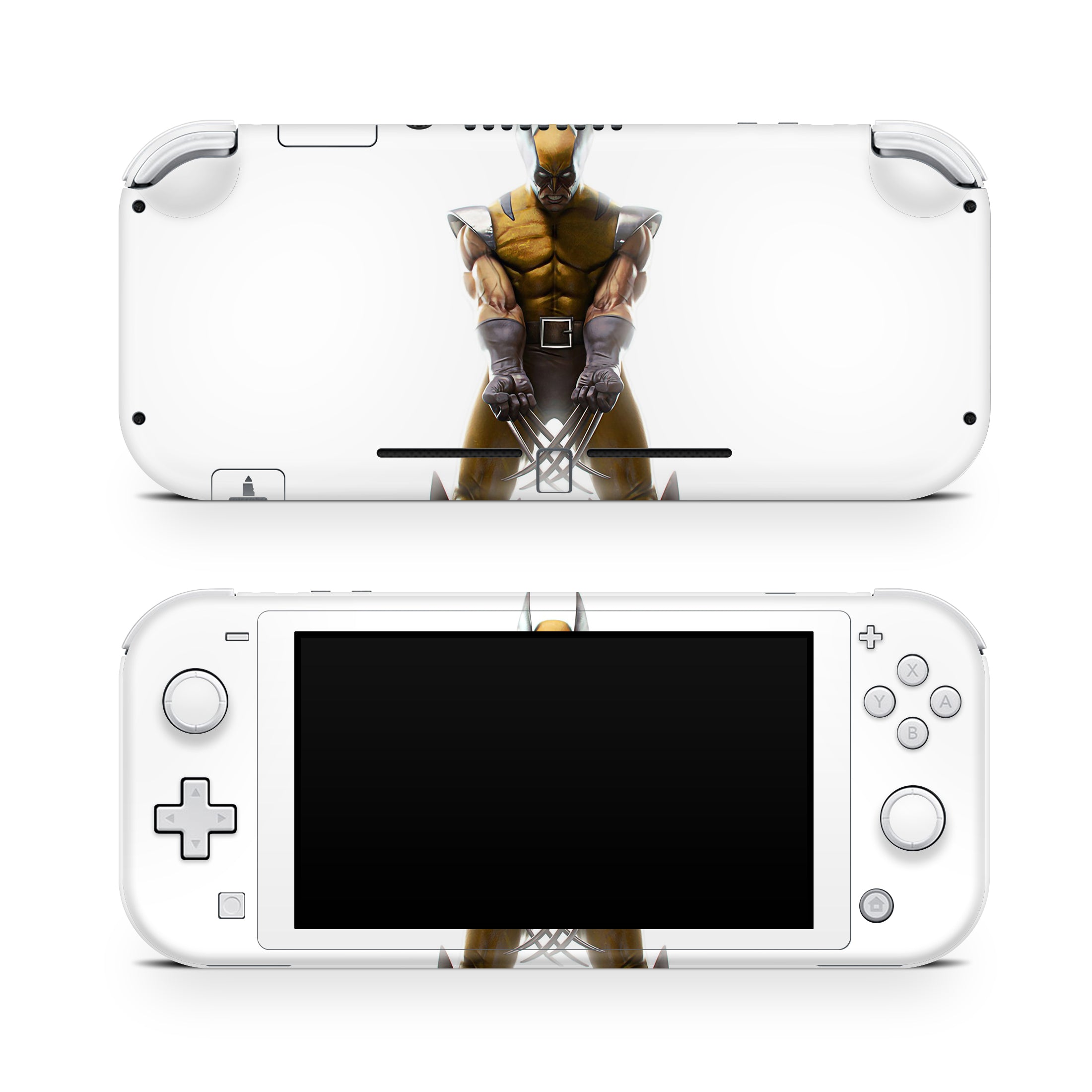 A video game skin featuring a Metallic Fury Claws 7 design for the Nintendo Switch Lite.