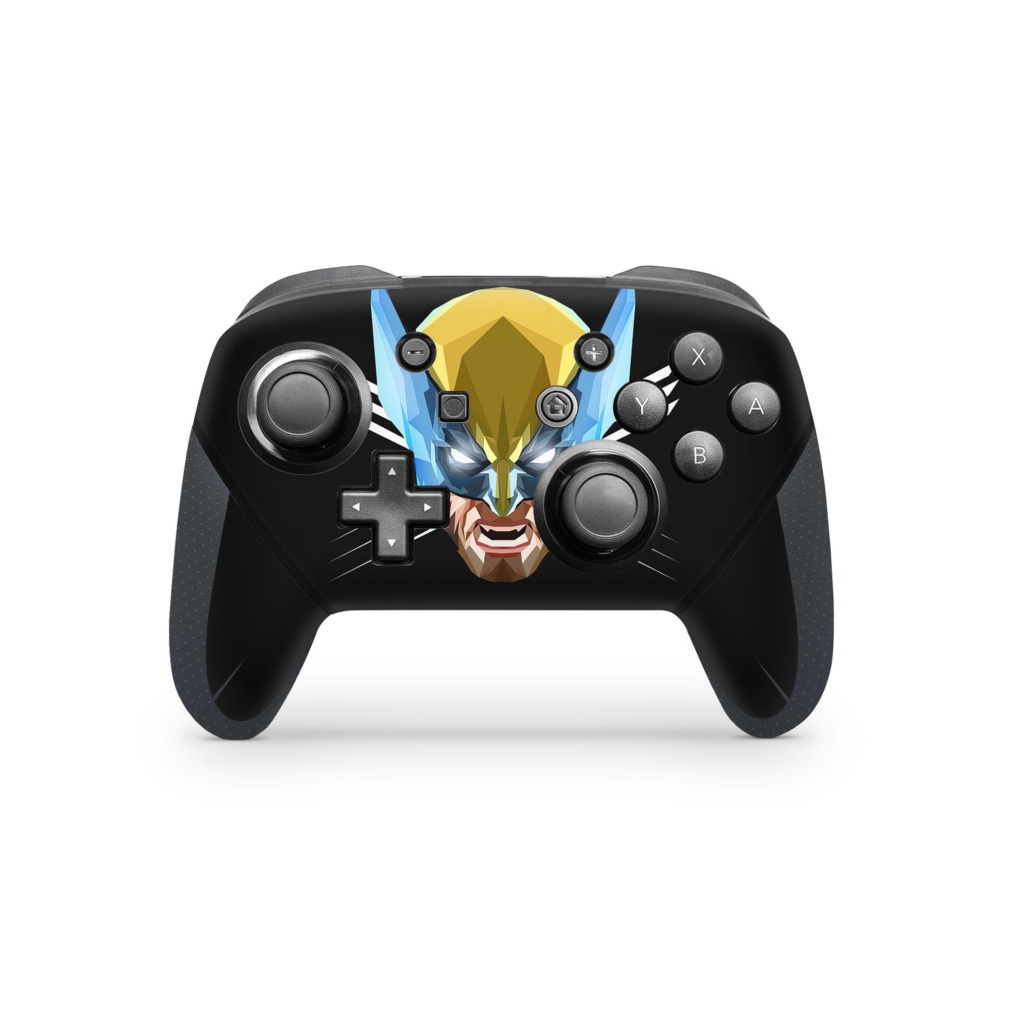 A video game skin featuring a Metallic Fury Claws 8 design for the Nintendo Switch Pro Controller.