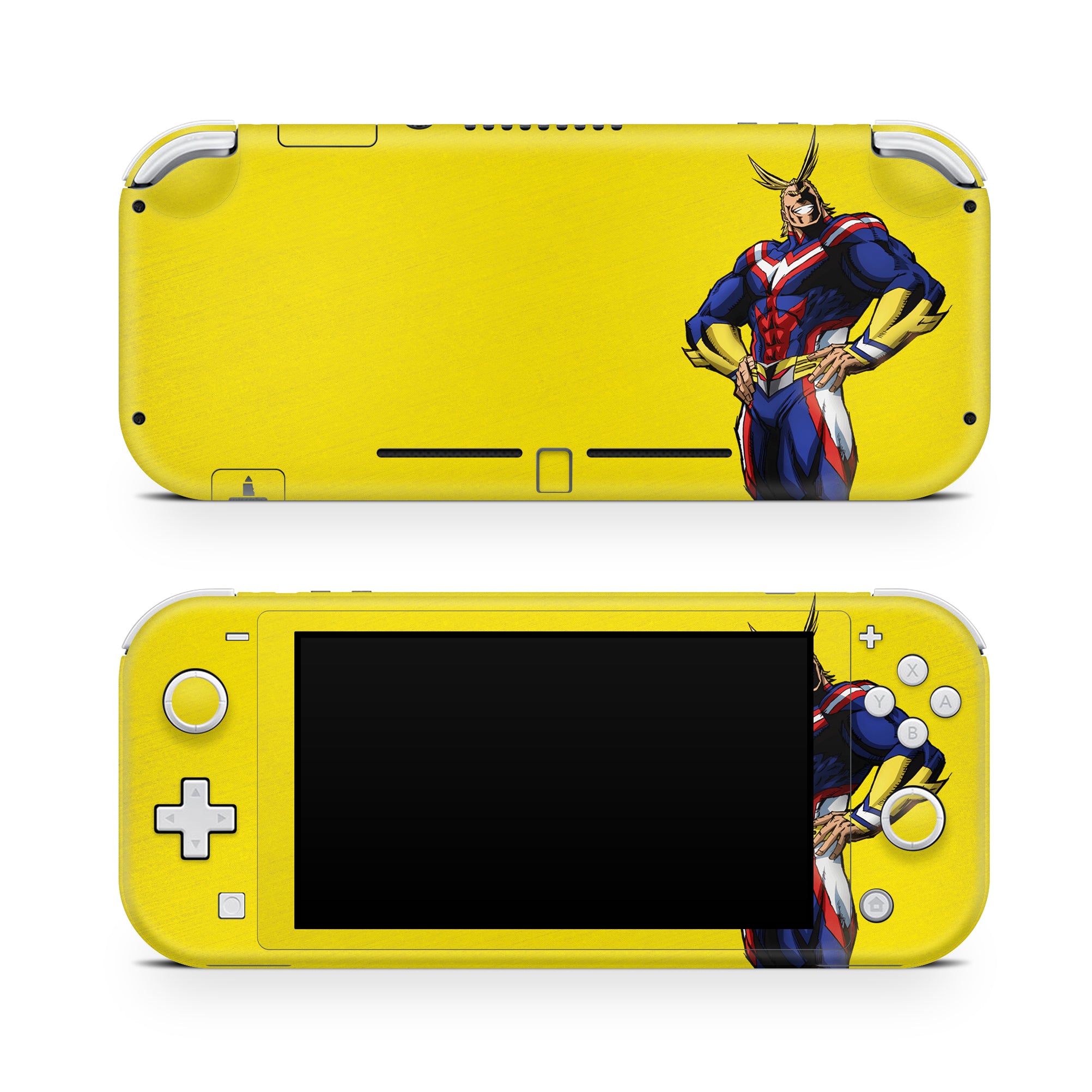 A video game skin featuring a Symbol of Peace 3 design for the Nintendo Switch Lite.