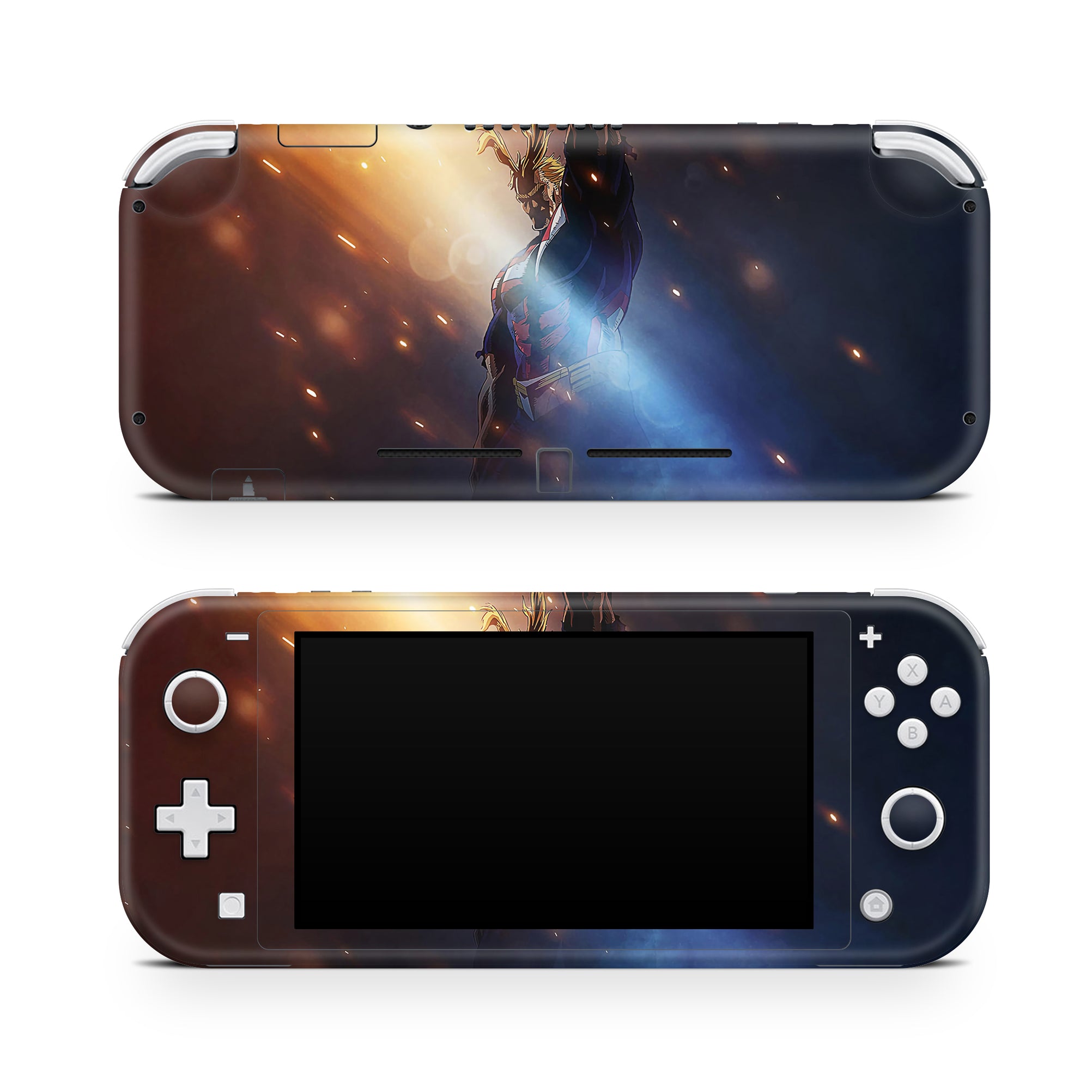 A video game skin featuring a Symbol of Peace 5 design for the Nintendo Switch Lite.