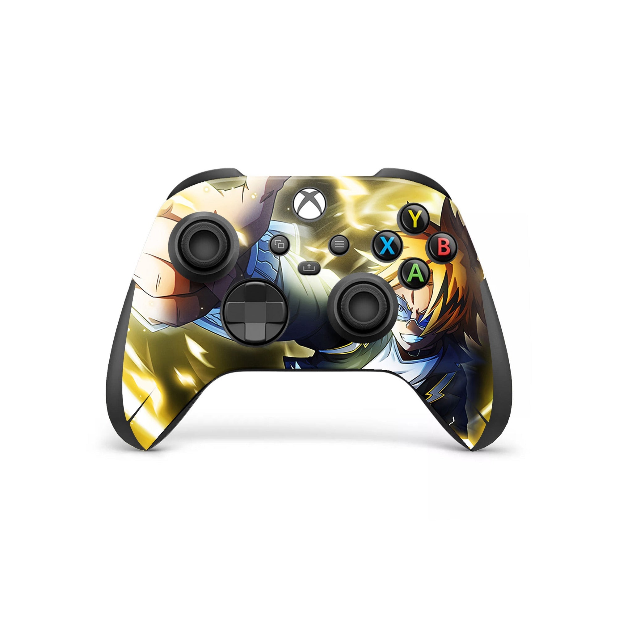 A video game skin featuring a Electric Hero 1 design for the Xbox Series X Controller.