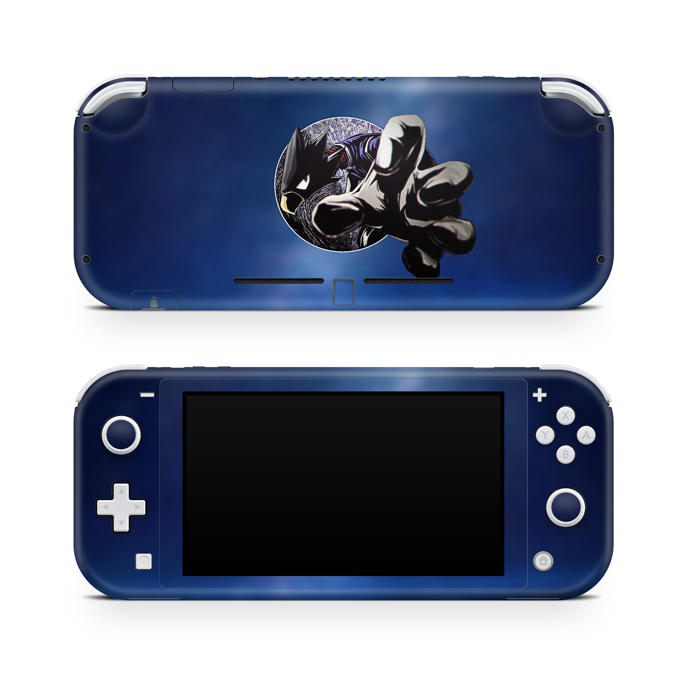 A video game skin featuring a Dark Shadow 1 design for the Nintendo Switch Lite.