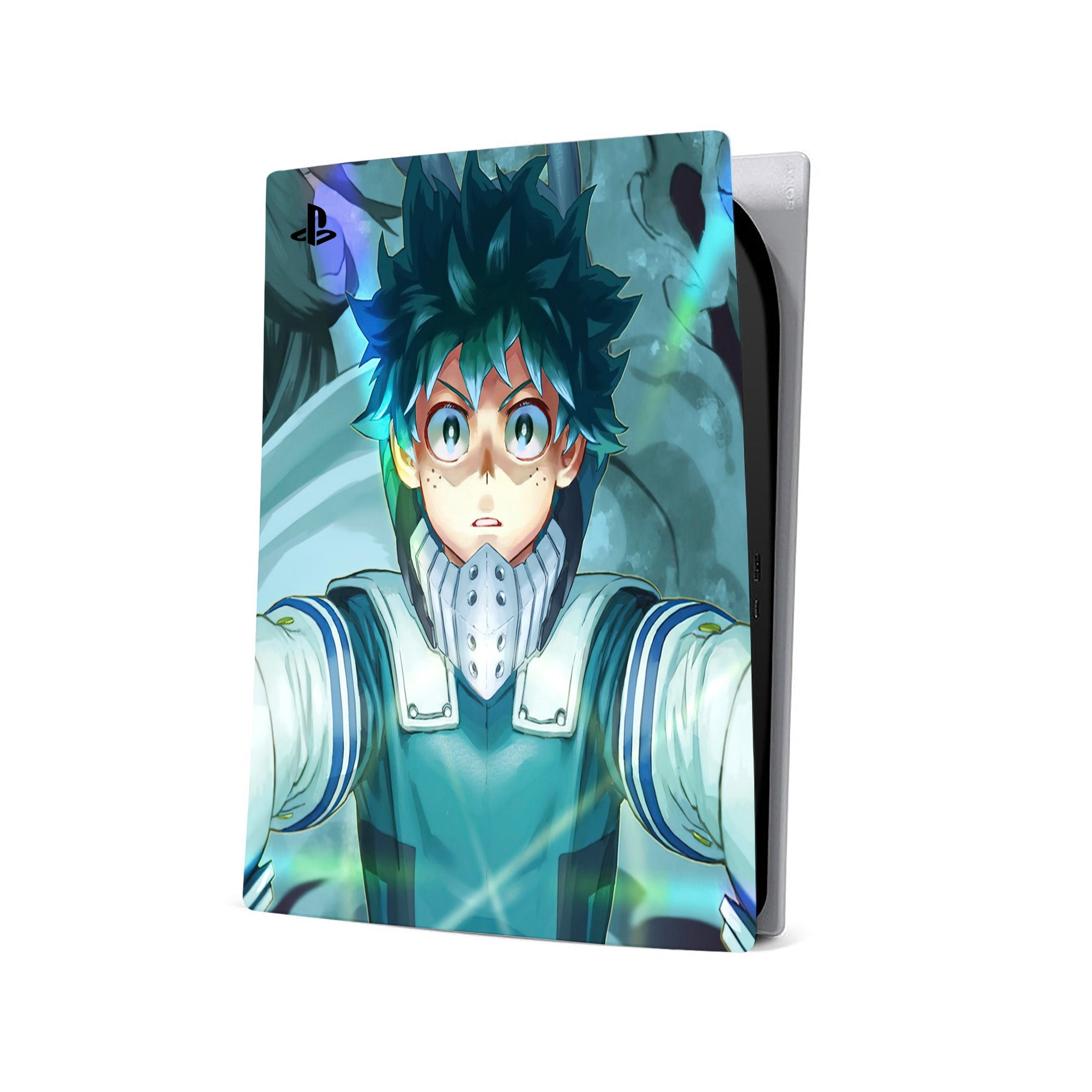 A video game skin featuring a Deku's Journey 1 design for the PS5 Digital.