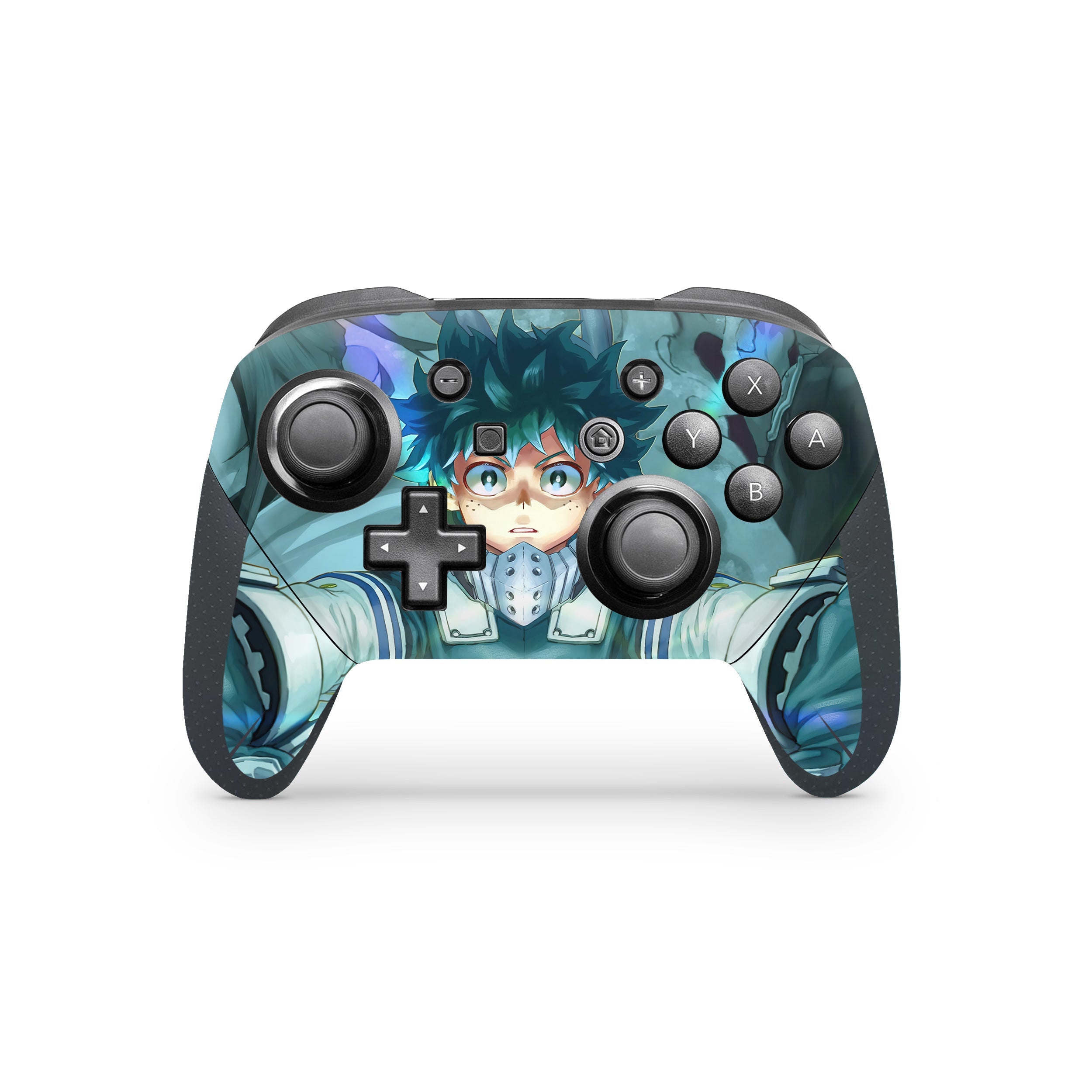 A video game skin featuring a Deku's Journey 1 design for the Nintendo Switch Pro Controller.