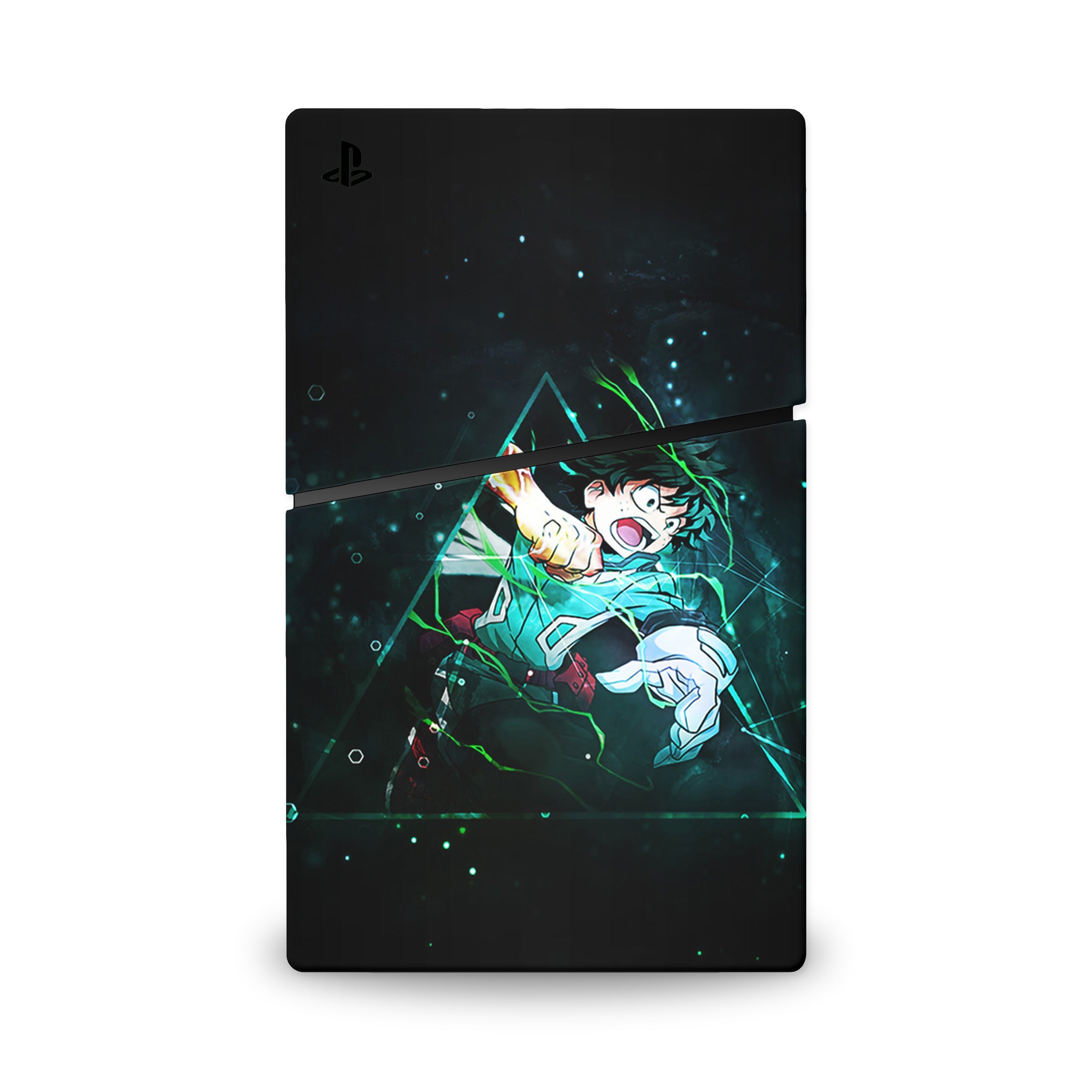 A video game skin featuring a Deku's Journey 2 design for the PS5 Slim.