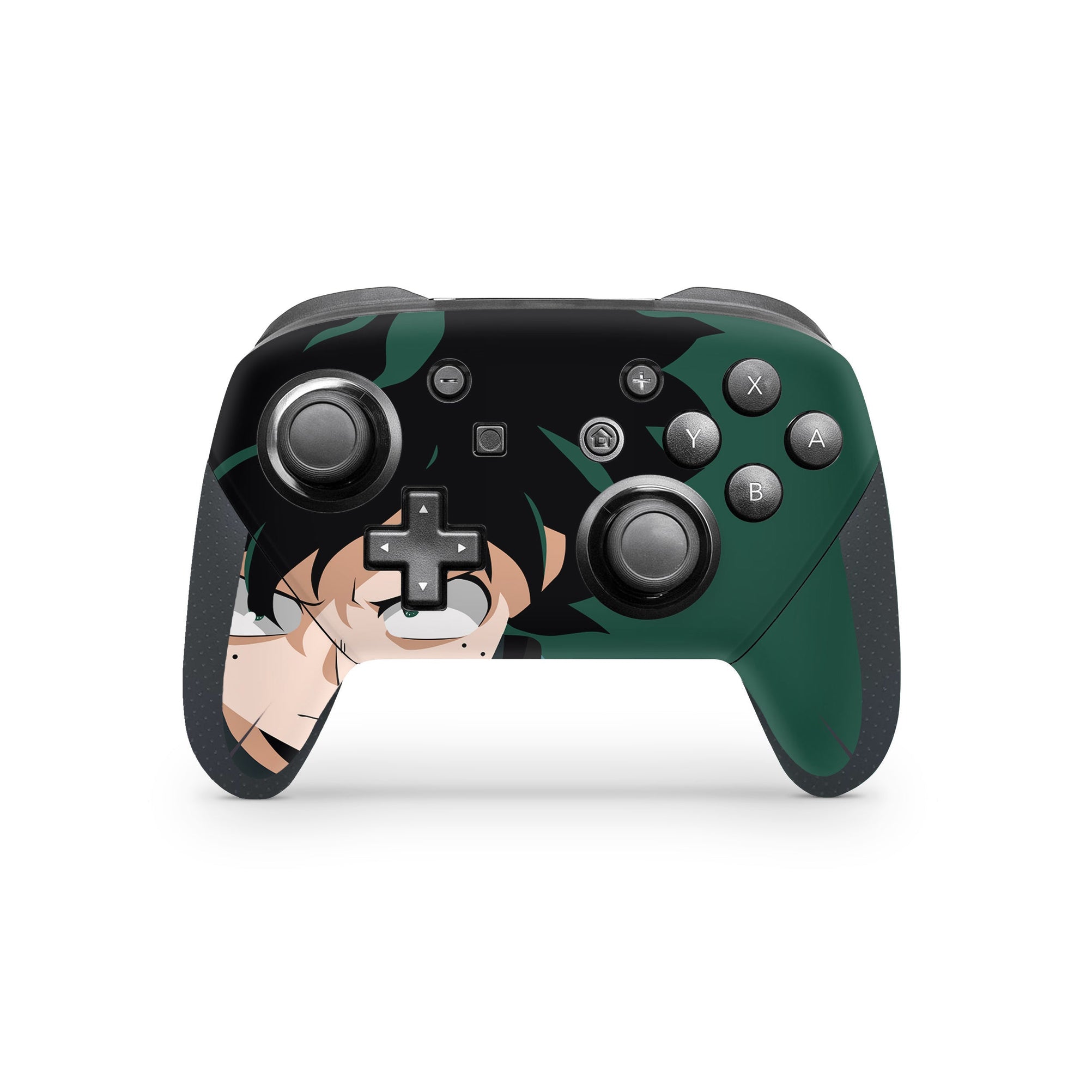 A video game skin featuring a Deku's Journey 3 design for the Nintendo Switch Pro Controller.