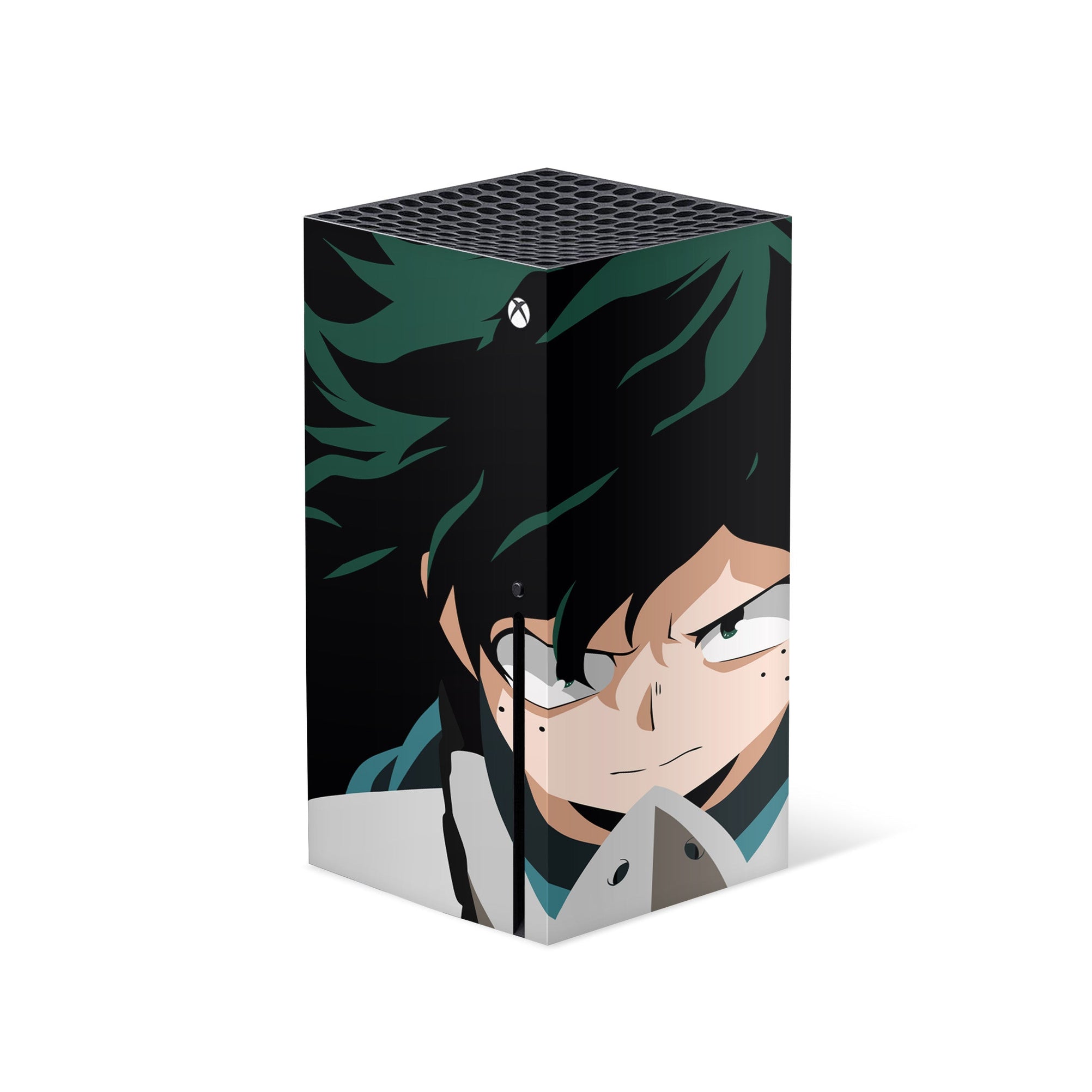 A video game skin featuring a Deku's Journey 3 design for the Xbox Series X.