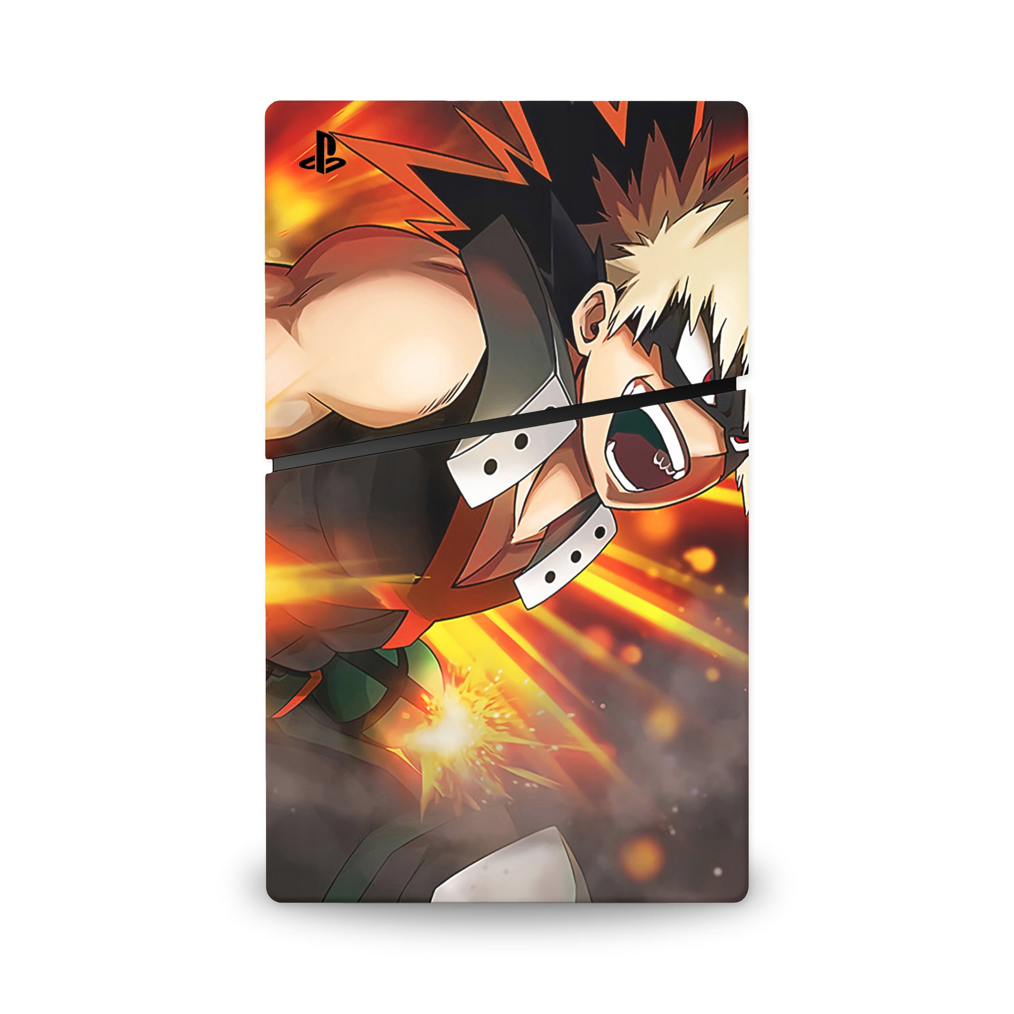 A video game skin featuring a Explosive Force 1 design for the PS5 Slim.