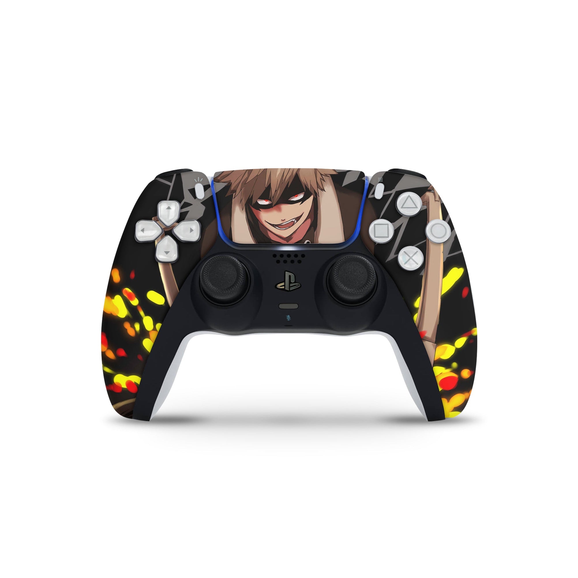 A video game skin featuring a Explosive Force 3 design for the PS5 Controller.