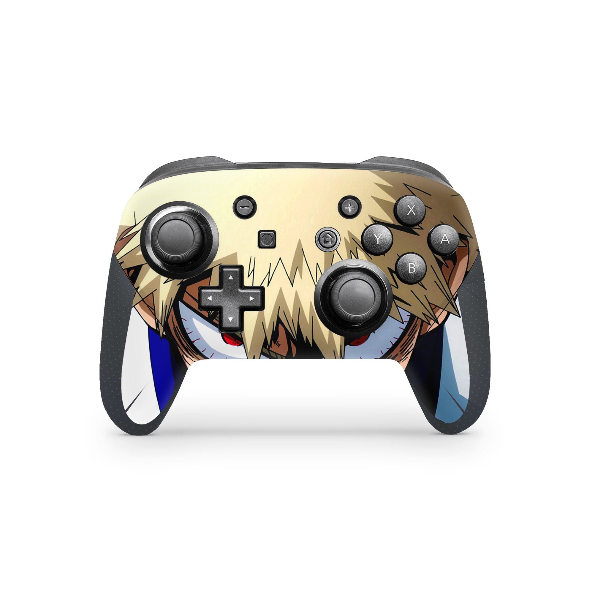 A video game skin featuring a Explosive Force 4 design for the Nintendo Switch Pro Controller.