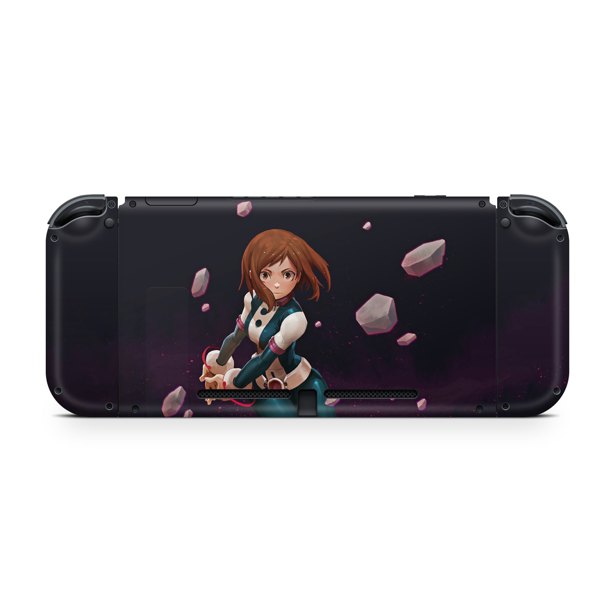 A video game skin featuring a Gravity Hero 1 design for the Nintendo Switch.