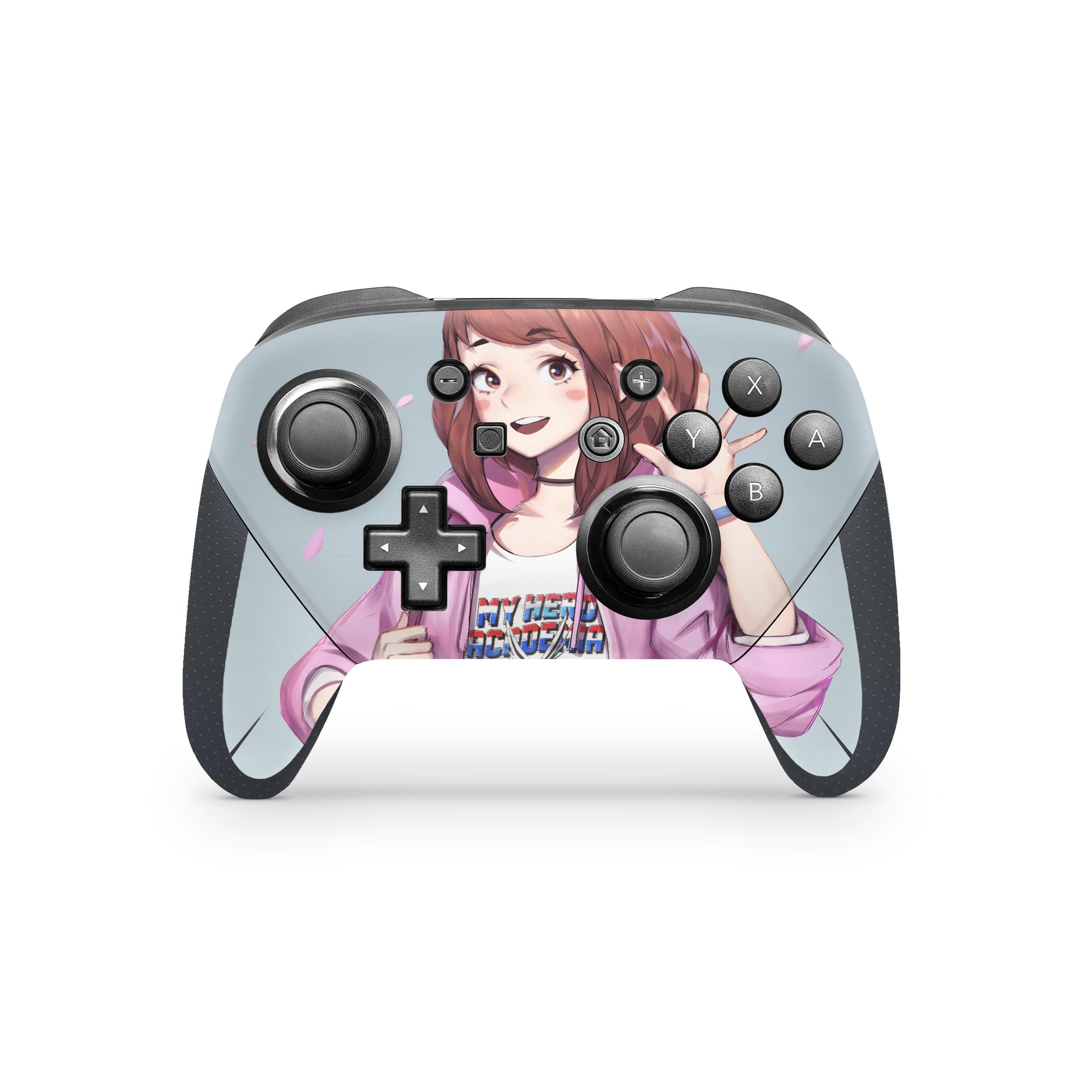 A video game skin featuring a Gravity Hero 2 design for the Nintendo Switch Pro Controller.