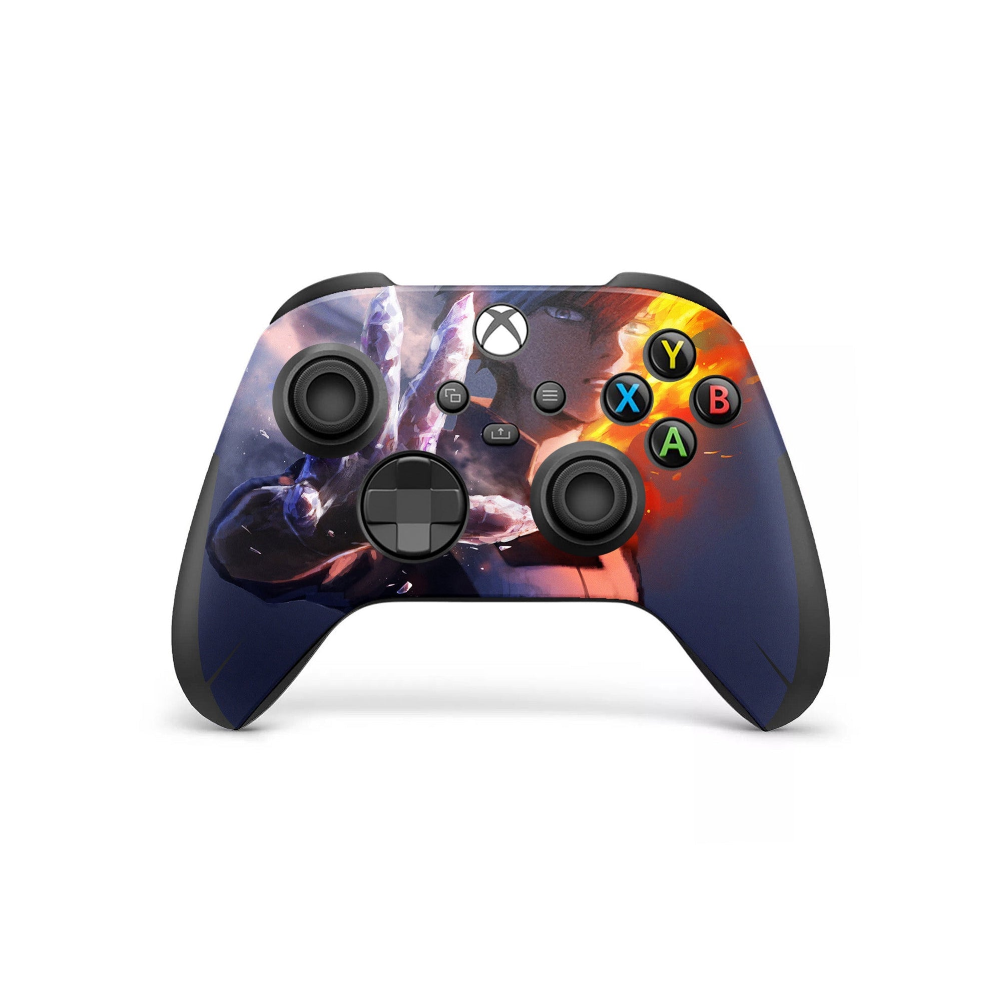 A video game skin featuring a Dual Elements 1 design for the Xbox Series X Controller.