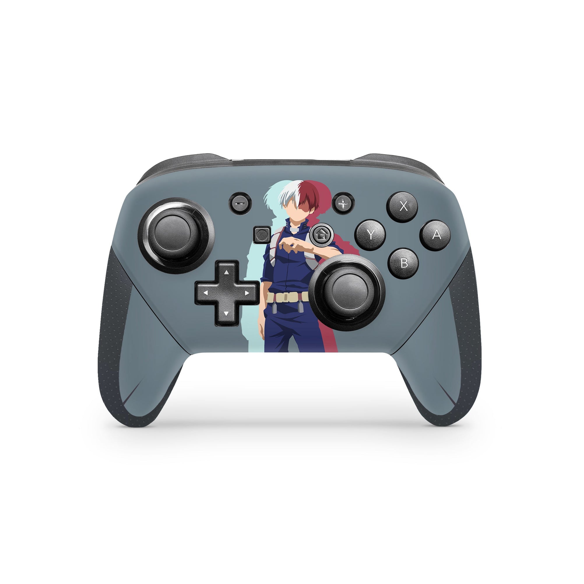 A video game skin featuring a Dual Elements 2 design for the Nintendo Switch Pro Controller.