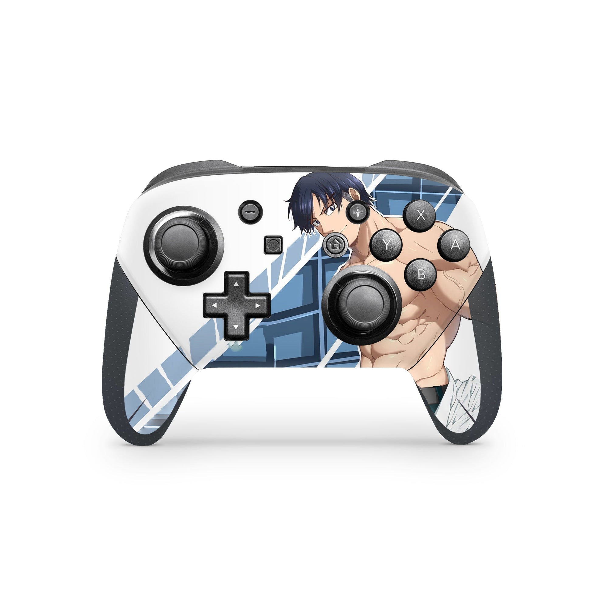 A video game skin featuring a Engine Hero 1 design for the Nintendo Switch Pro Controller.