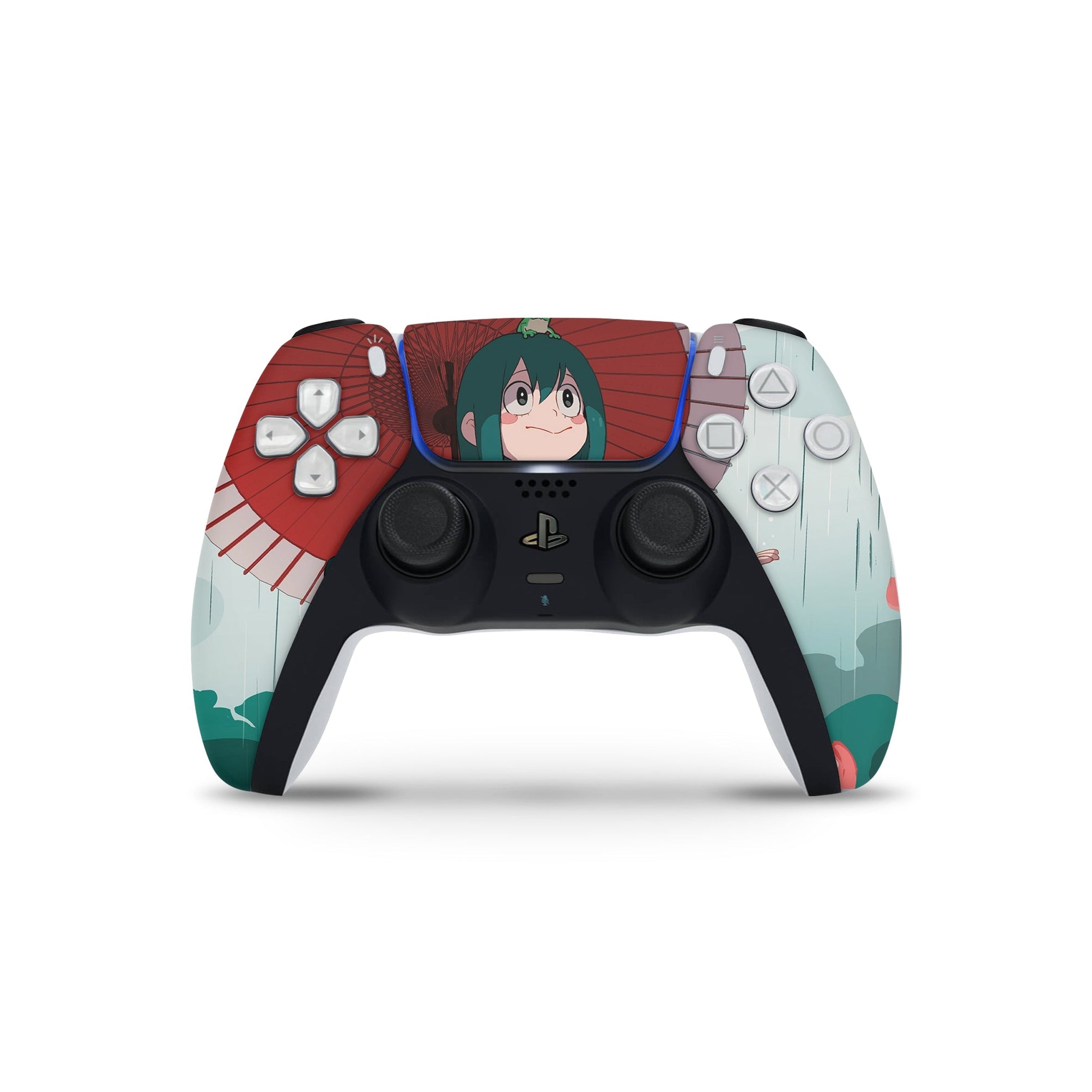 A video game skin featuring a Froppy Leap 1 design for the PS5 Controller.