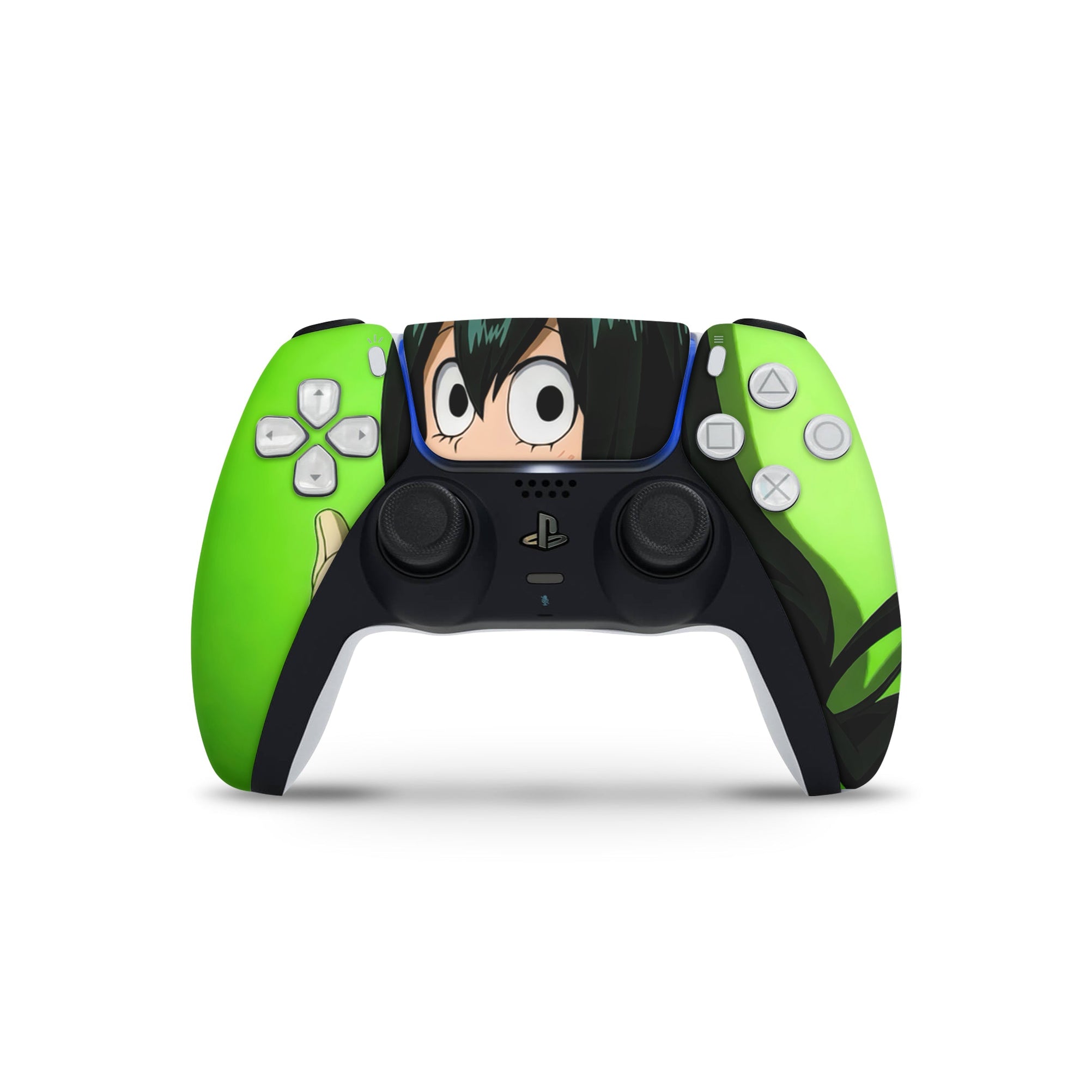 A video game skin featuring a Froppy Leap 2 design for the PS5 Controller.