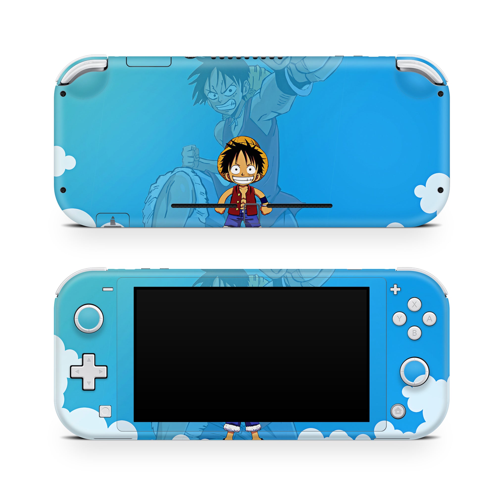 A video game skin featuring a Straw Hat Captain 9 design for the Nintendo Switch Lite.