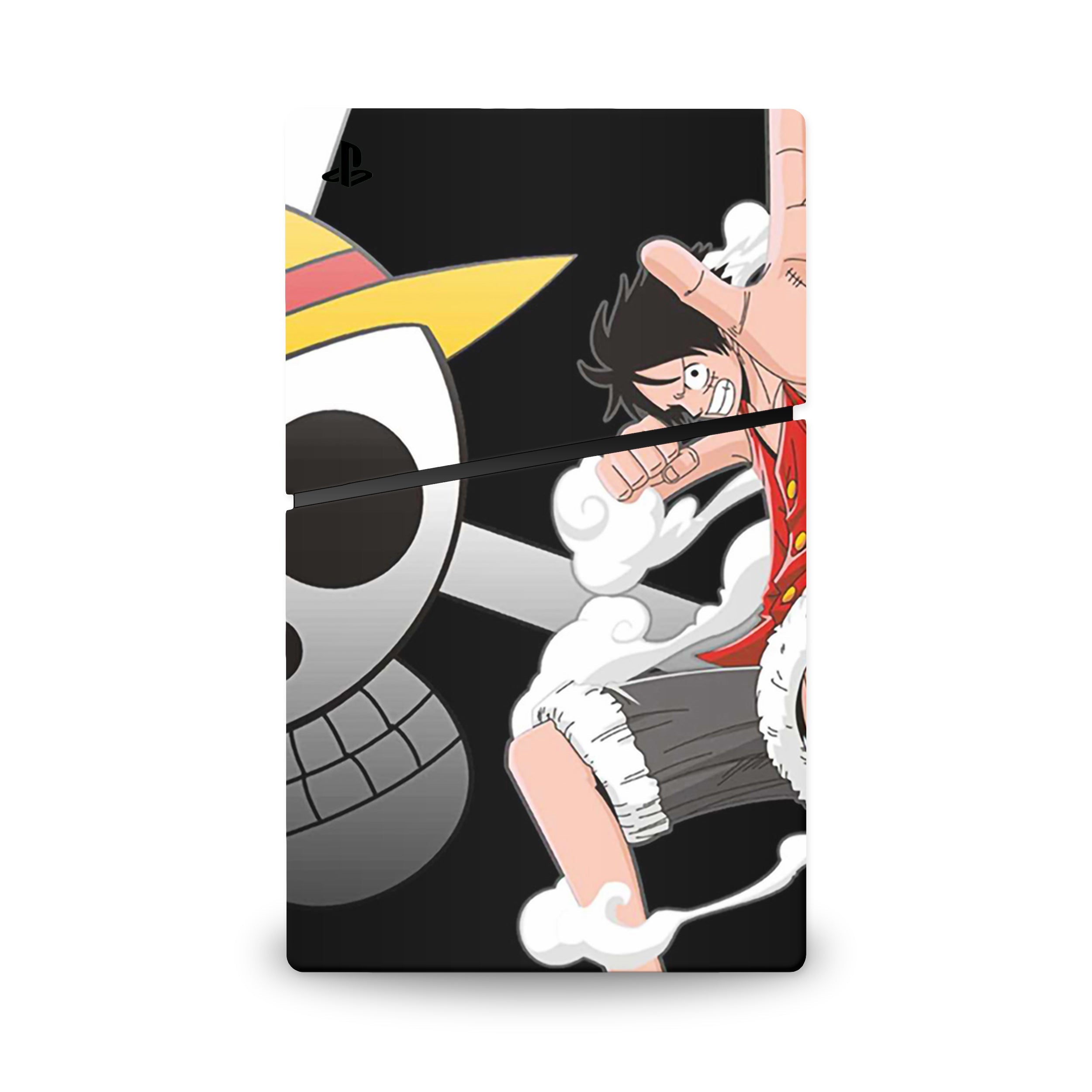 A video game skin featuring a Straw Hat Captain 10 design for the PS5 Slim Digital.